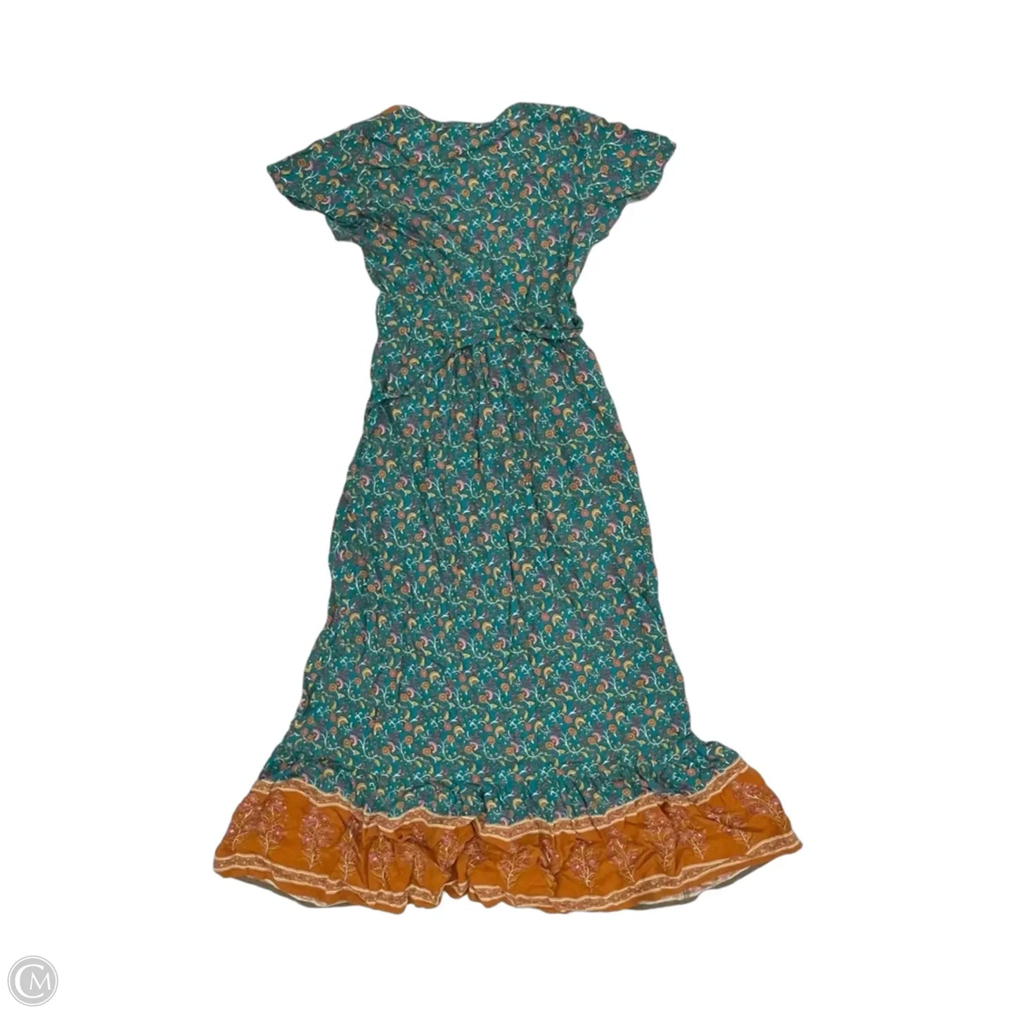 Dress Casual Midi By Zesica In Blue & Orange, Size: S