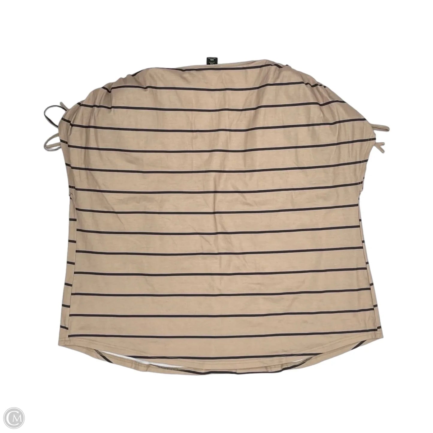 Top Short Sleeve By Clothes Mentor In Black & Brown, Size: 3x