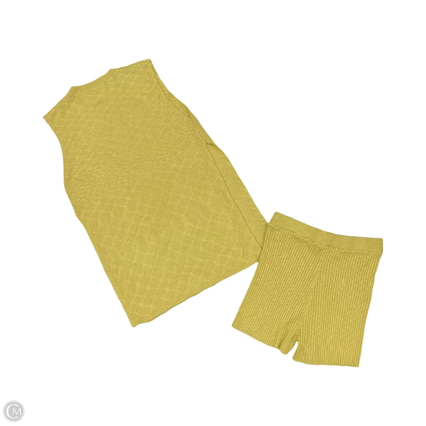 Lounge Set Shorts By Clothes Mentor In Yellow, Size: L
