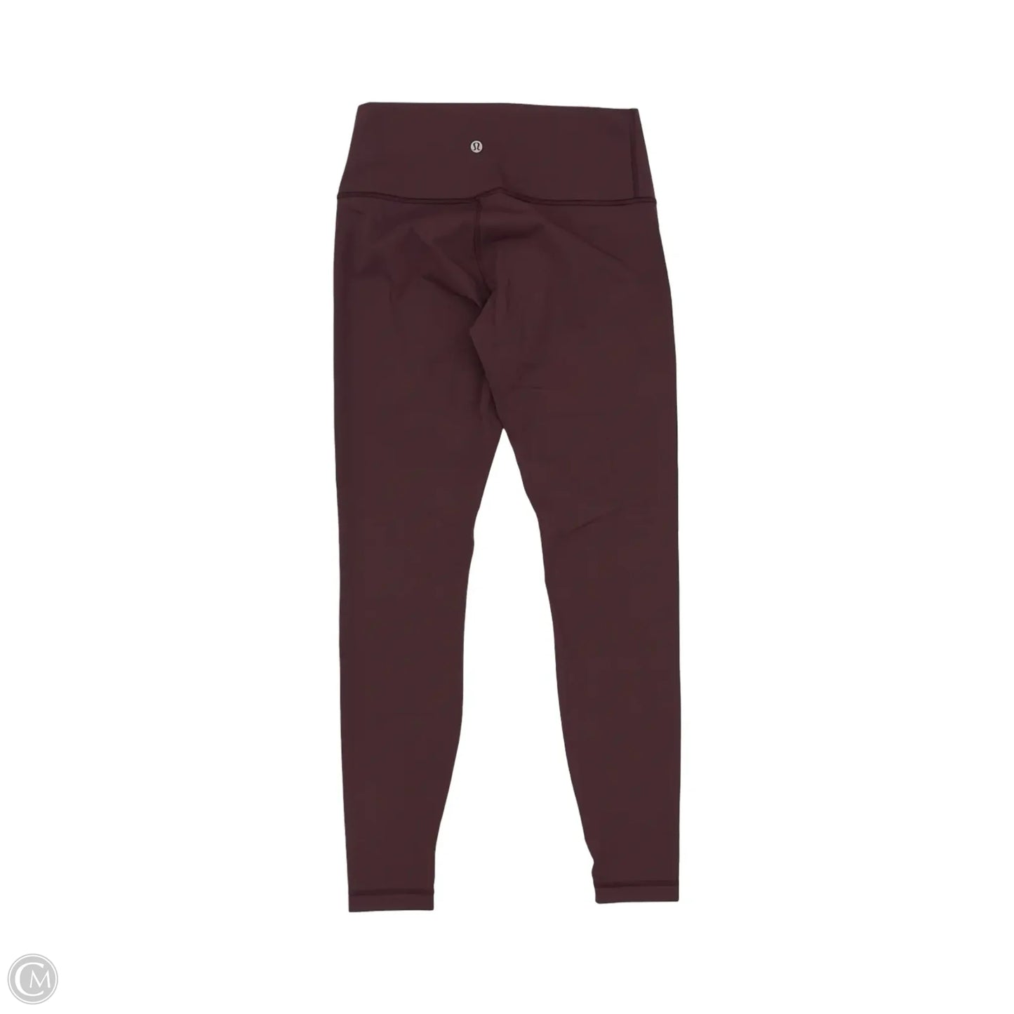 Athletic Leggings By Lululemon In Maroon, Size: M