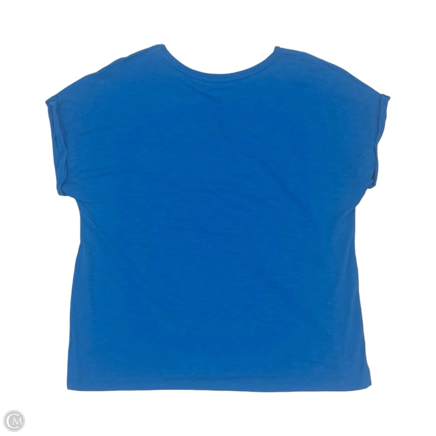 Top Short Sleeve By Max Studio In Blue, Size: Xl