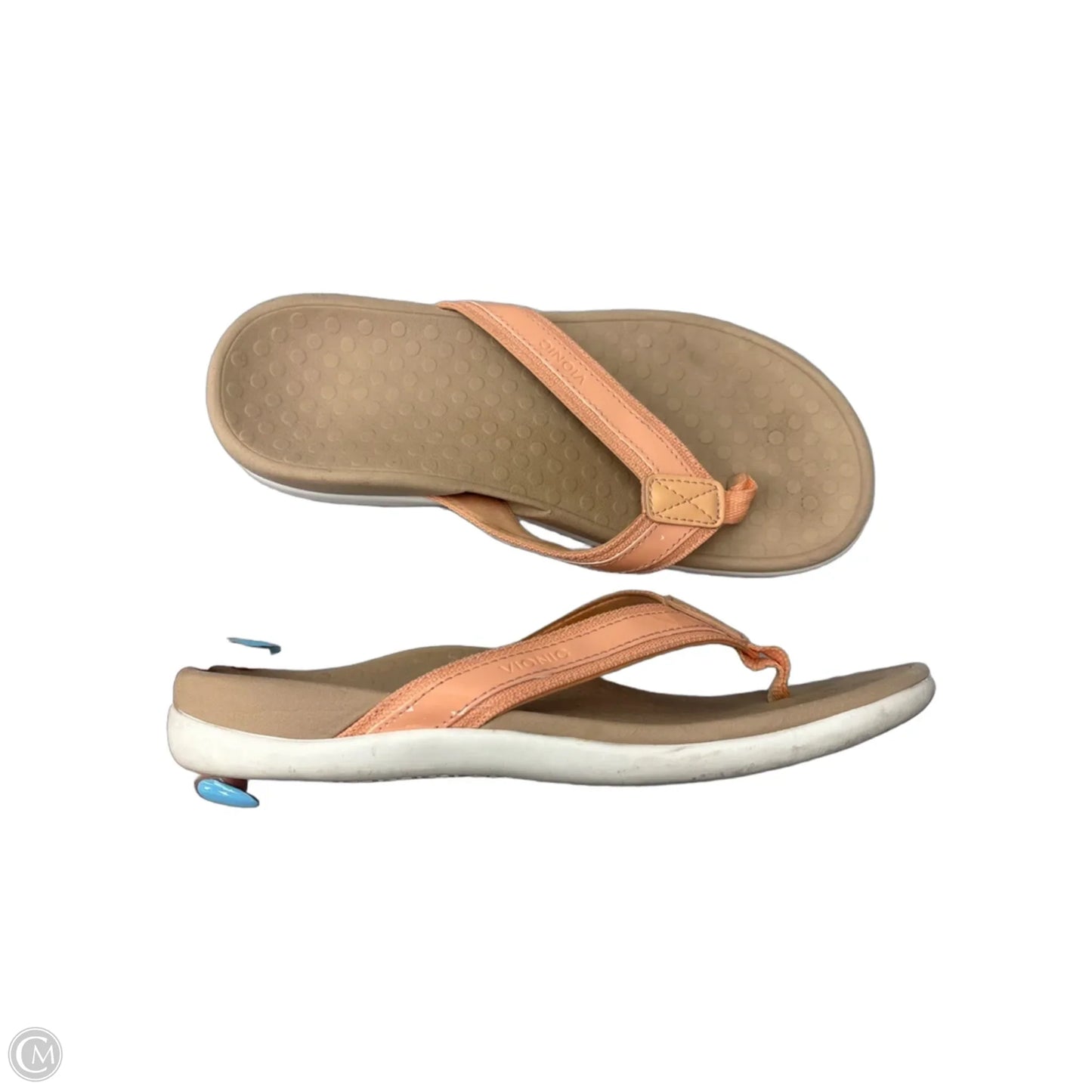 Sandals Flip Flops By Vionic In Tan, Size: 6