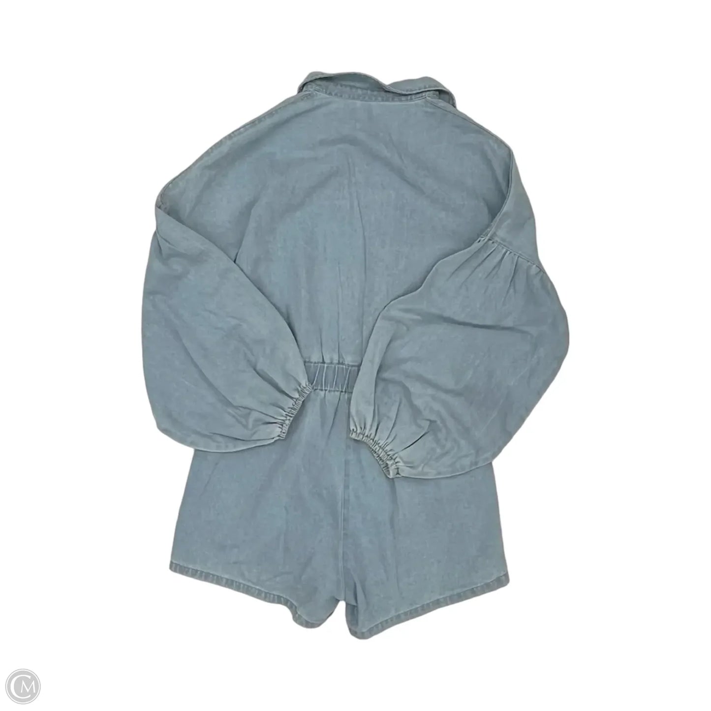Romper By Cmf In Blue Denim, Size: S