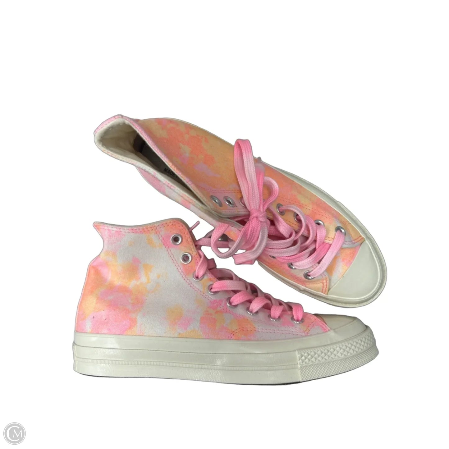 Shoes Sneakers By Converse In Orange & Pink, Size: 9