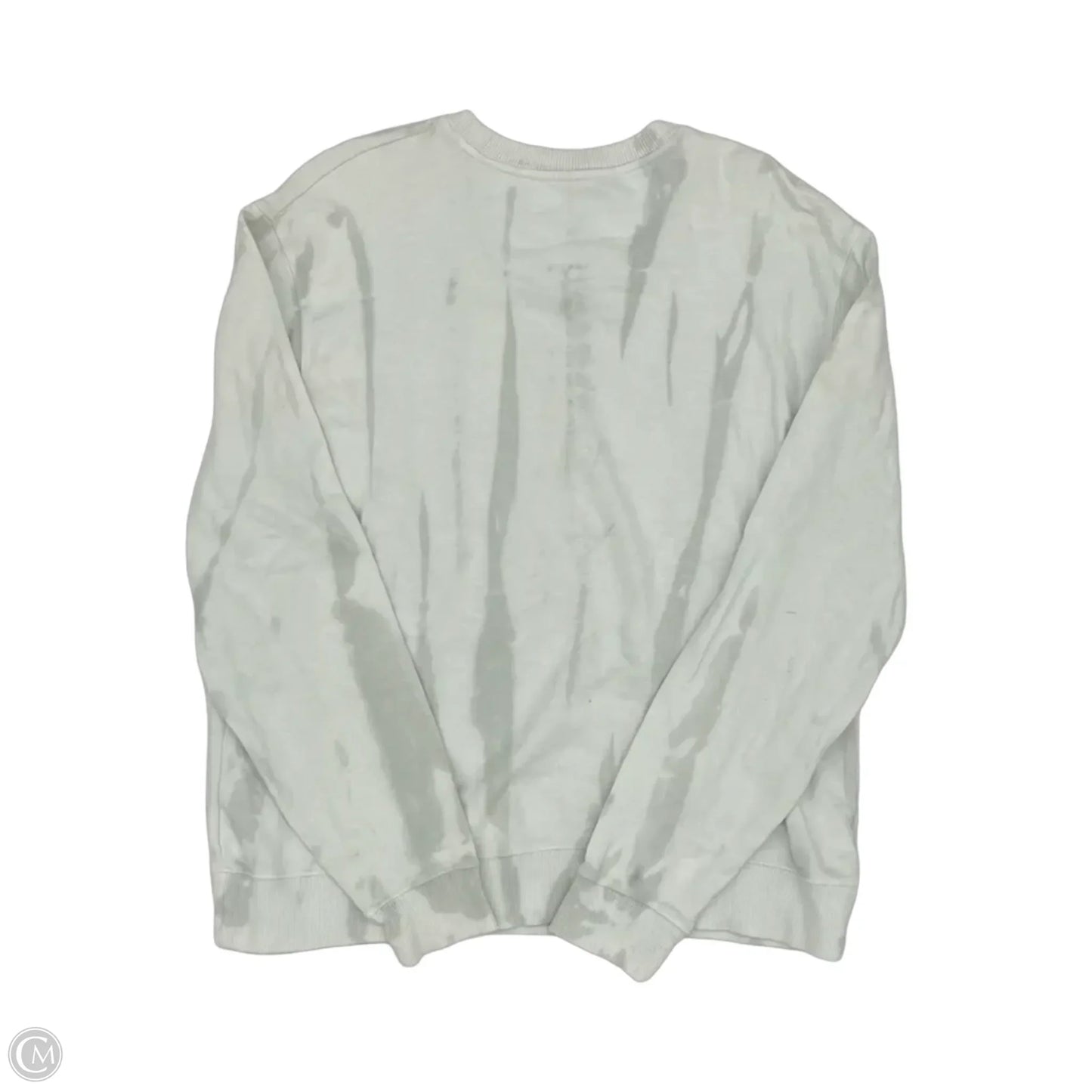Athletic Sweatshirt Crewneck By Clothes Mentor In White, Size: L