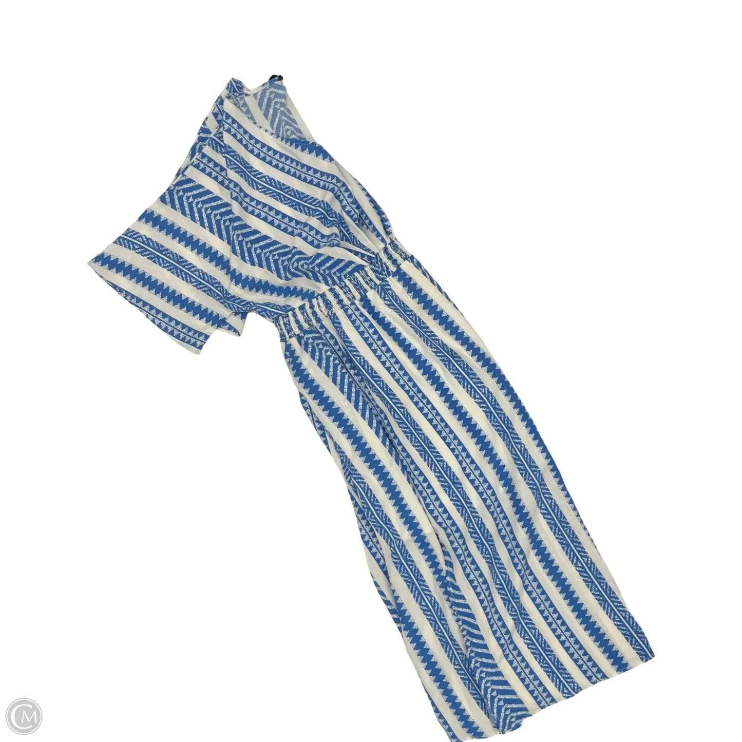Dress Party Long By Bloomchic In Blue & White, Size: 18