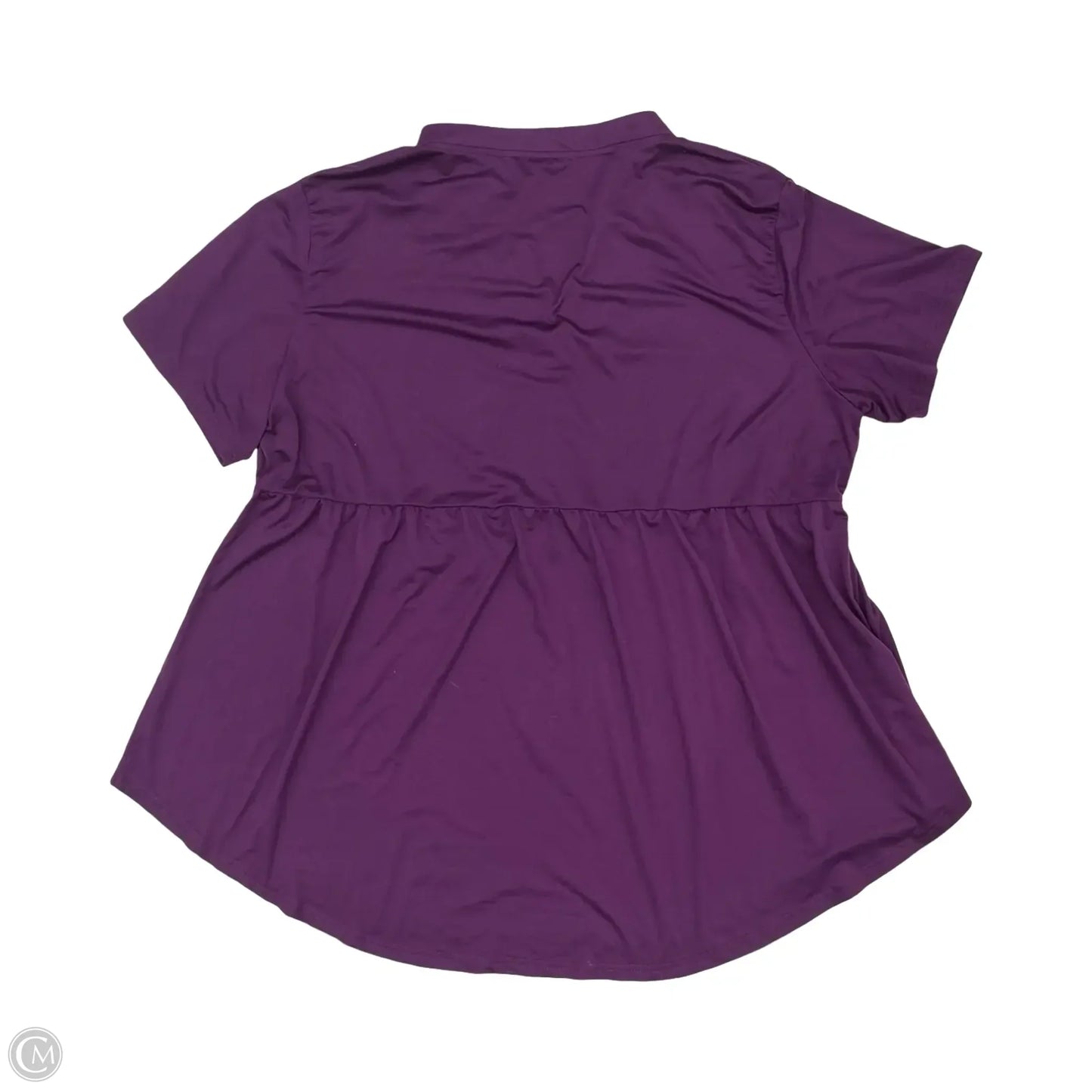Top Short Sleeve By Clothes Mentor In Purple, Size: 3x