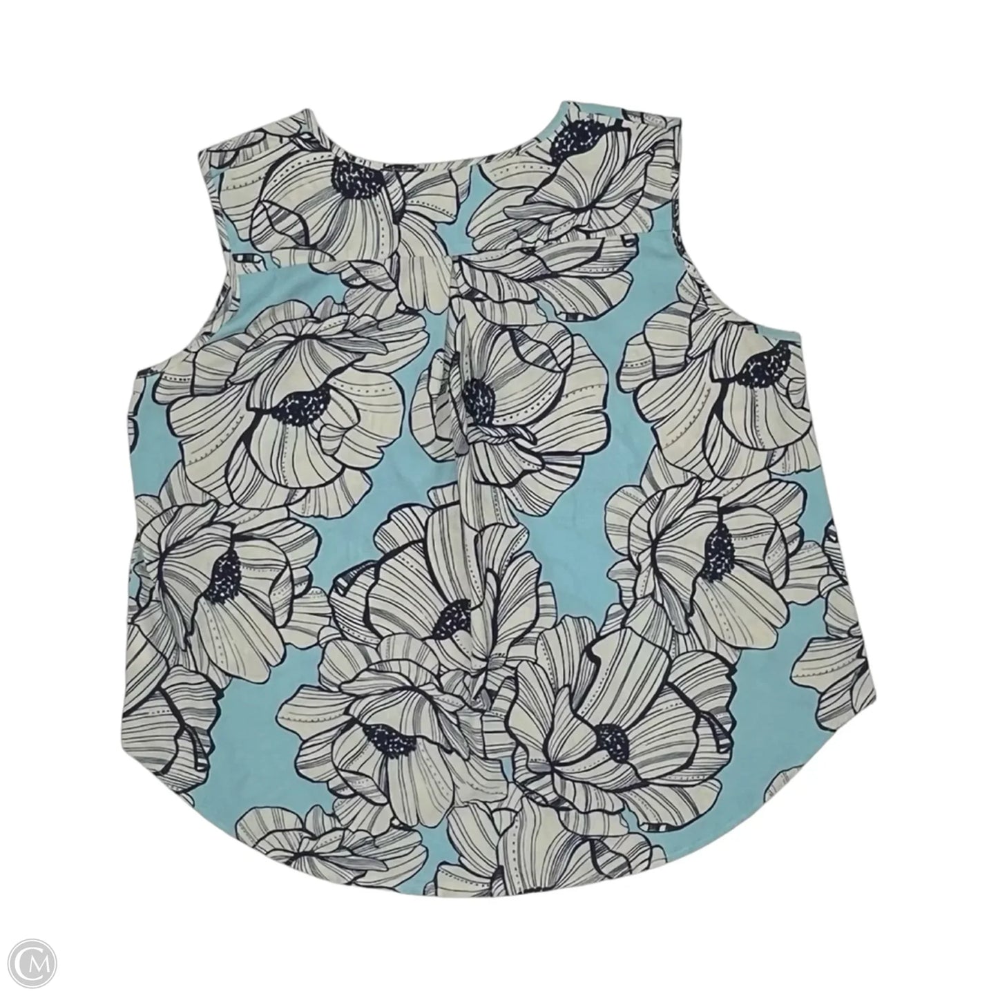 Blouse Short Sleeve By Suzanne Betro In Blue, Size: 3x