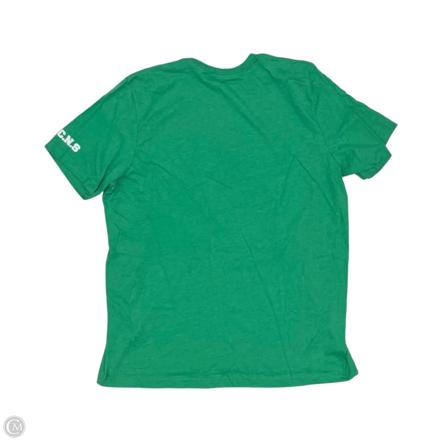 Top Short Sleeve By Bella + Canvas In Green, Size: 2x