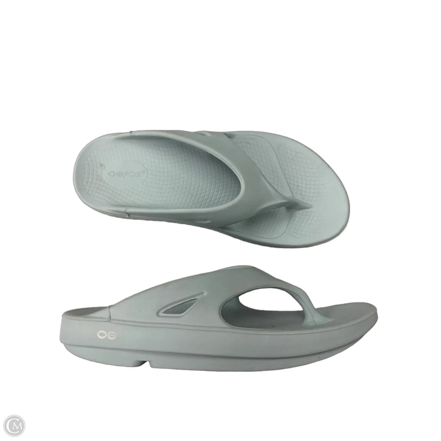 Sandals Flip Flops By Oofos In Blue, Size: 11