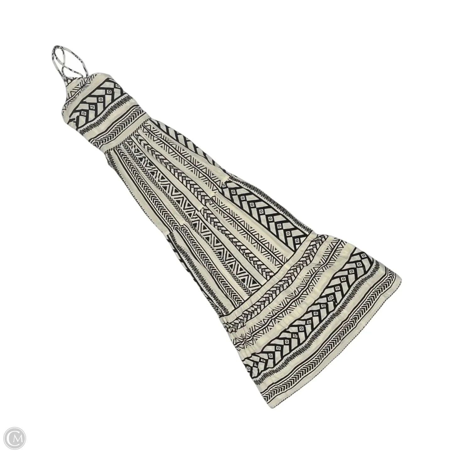 Dress Casual Maxi By Vero Moda In Black & Cream, Size: M