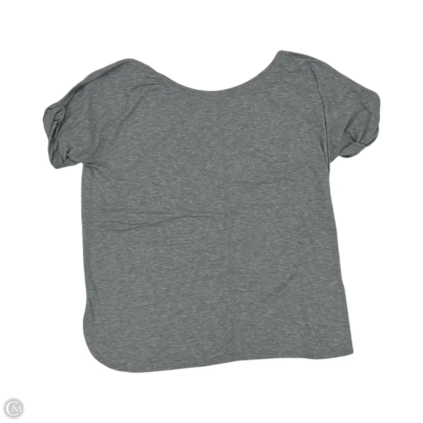 Athletic Top Short Sleeve By Gap In Grey, Size: L
