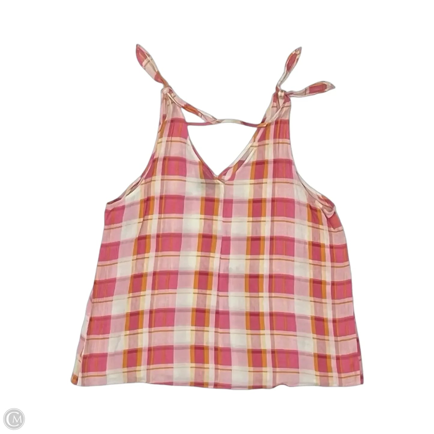 Top Sleeveless By Ana In Orange & Pink, Size: Xl
