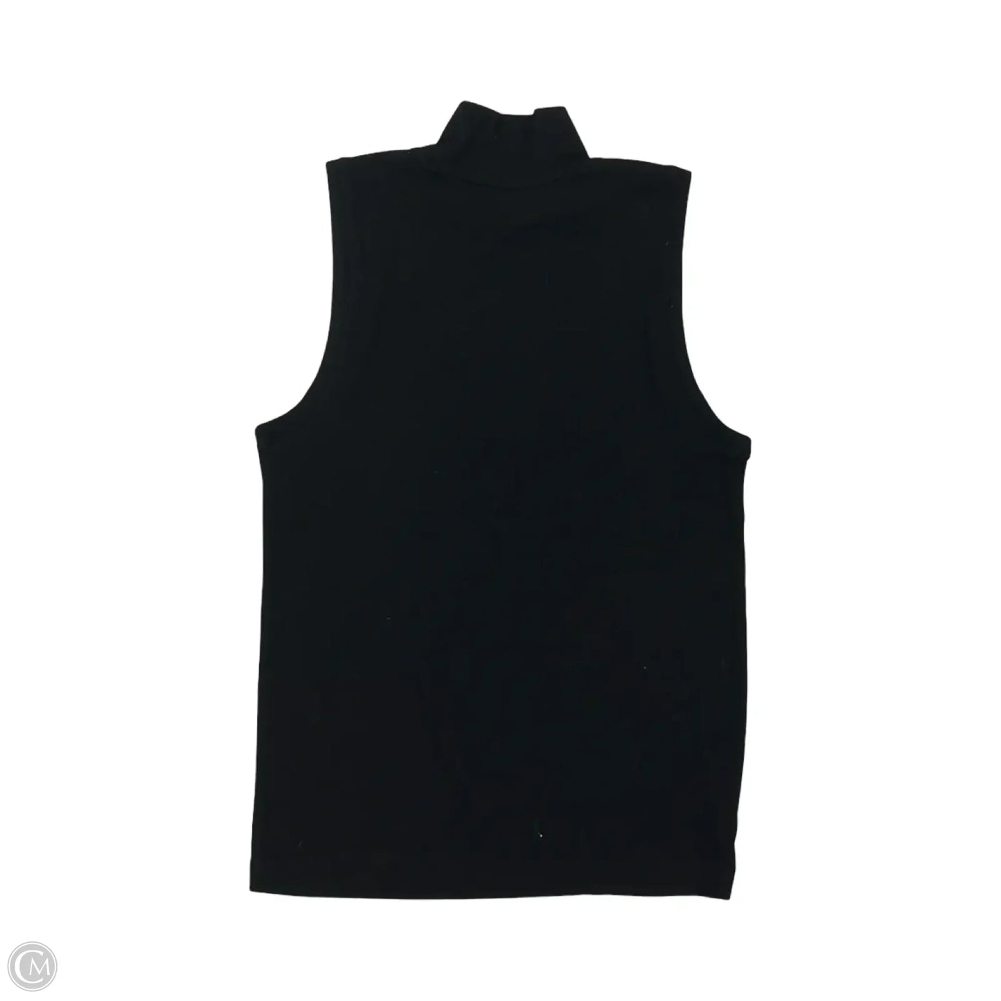 Top Sleeveless By Loft In Black, Size: L