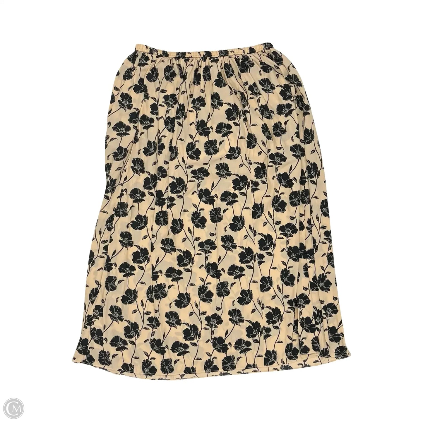 Skirt Maxi By Tahari In Black & Tan, Size: L