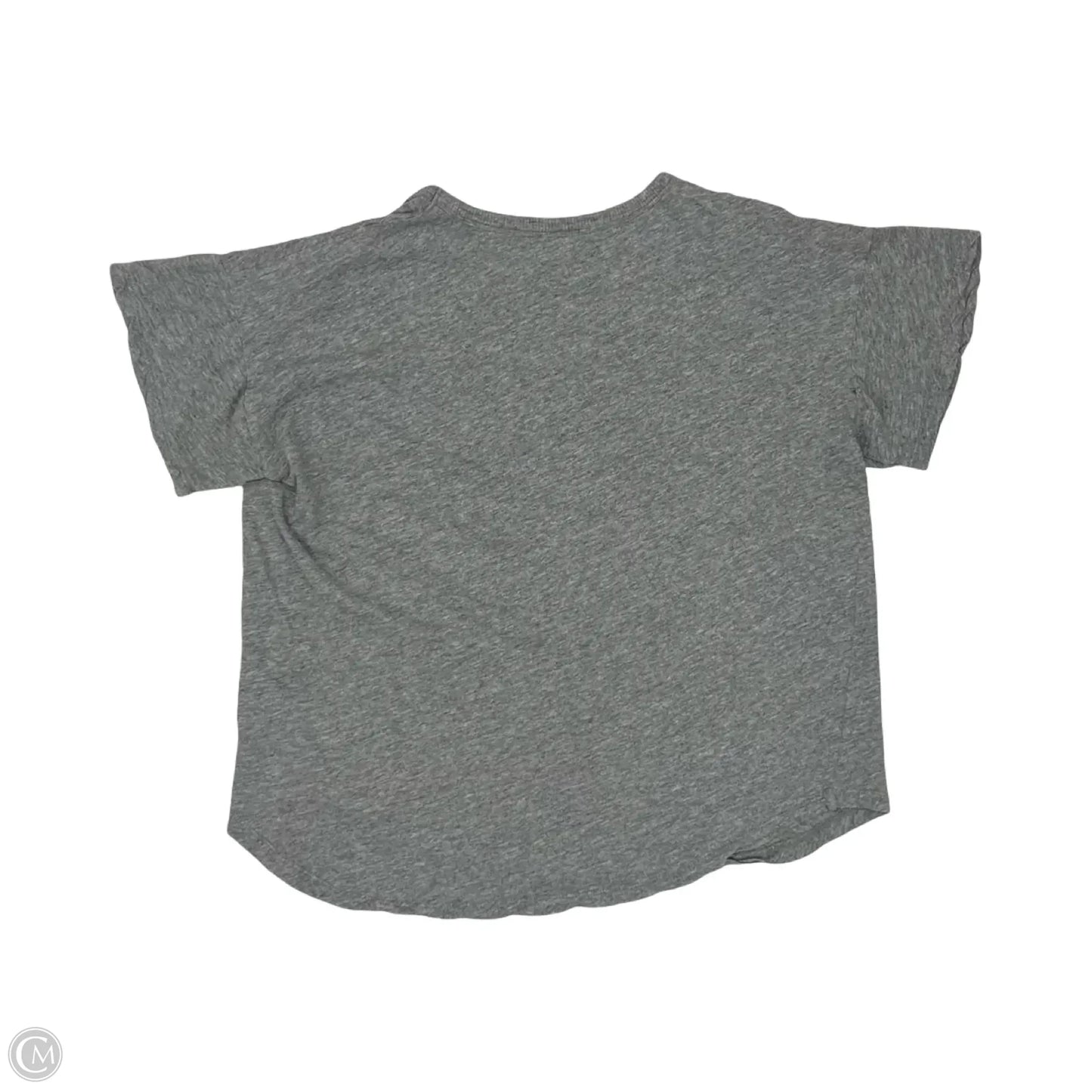 Top Short Sleeve Basic By Madewell In Grey, Size: L