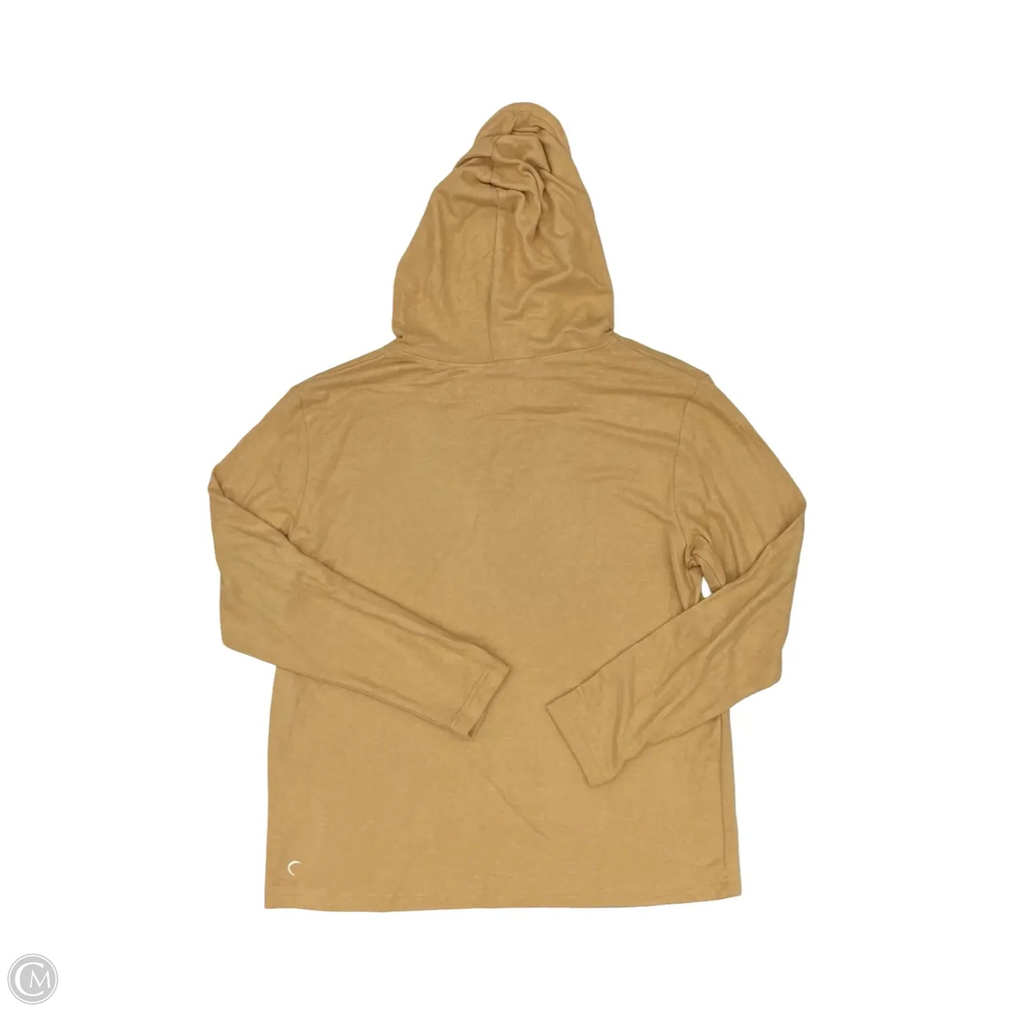 Athletic Top Long Sleeve Hoodie By Zyia In Tan, Size: L