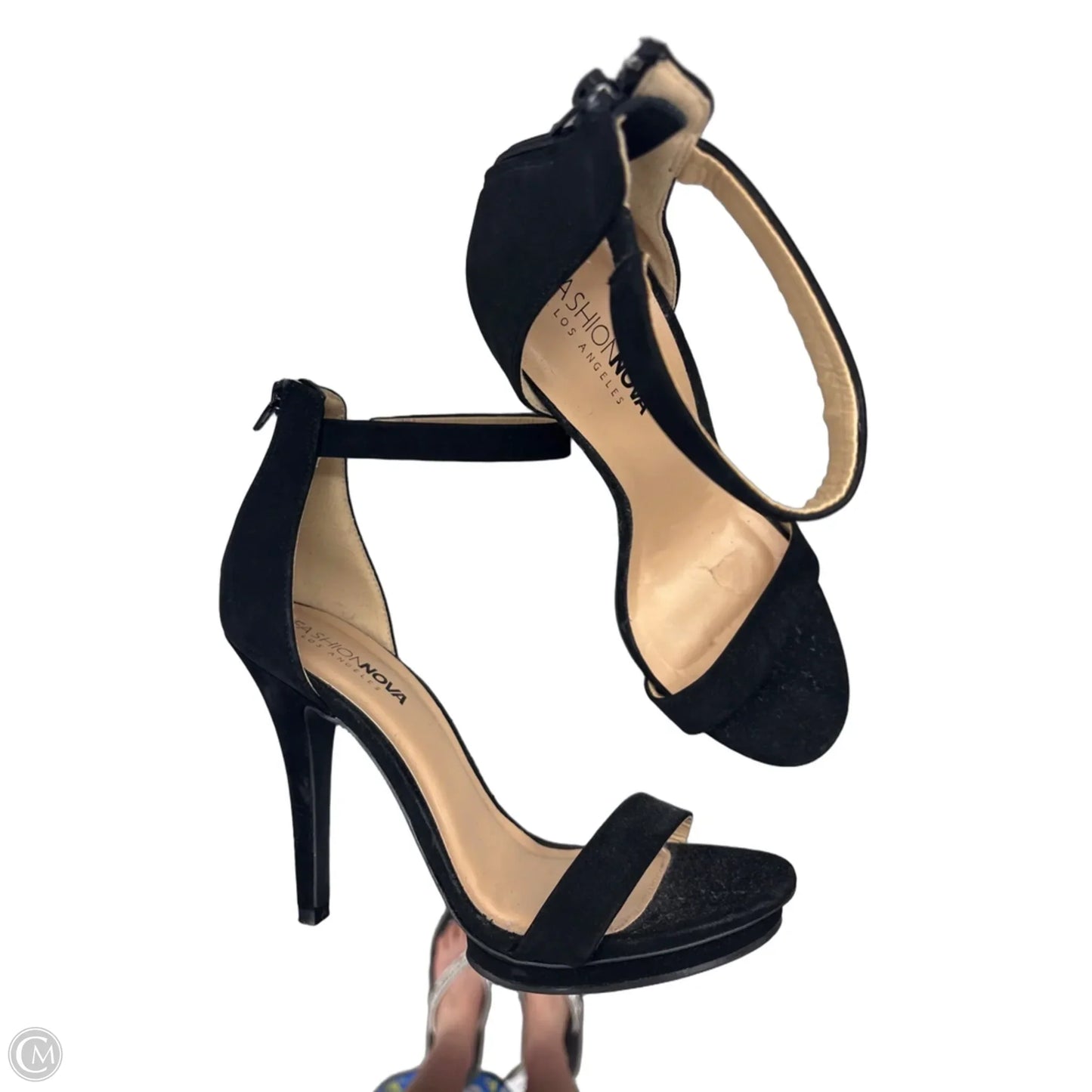 Sandals Heels Stiletto By Fashion Nova In Black, Size: 9