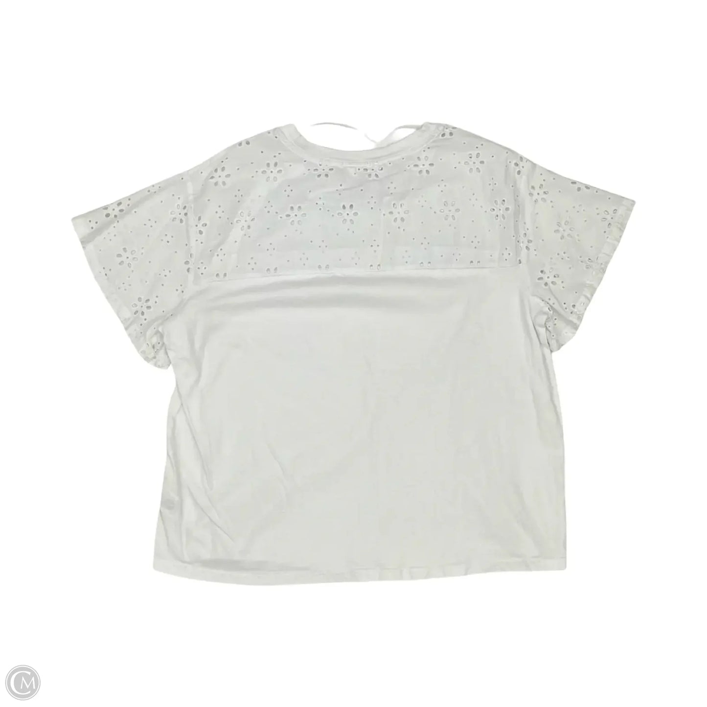 Top Short Sleeve By Time And Tru In White, Size: Xl