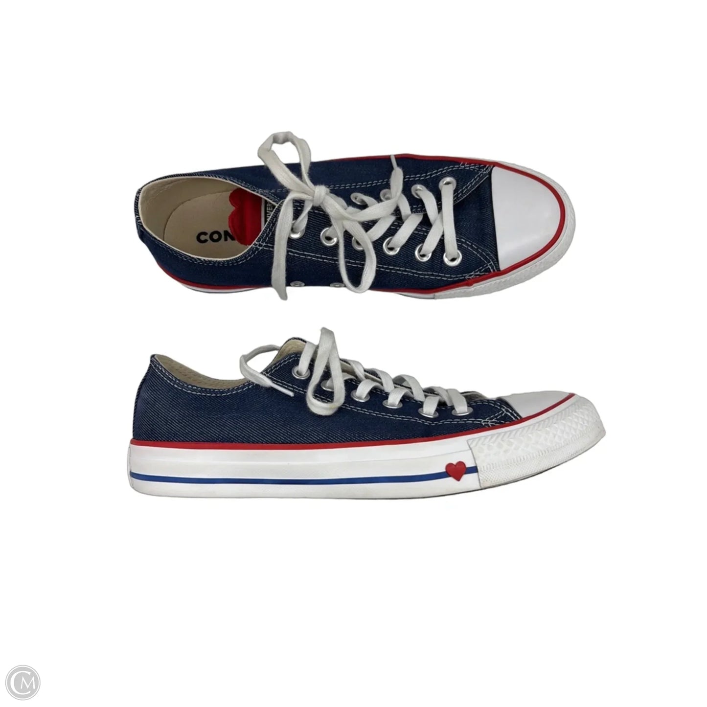 Shoes Sneakers By Converse In Blue, Size: 8