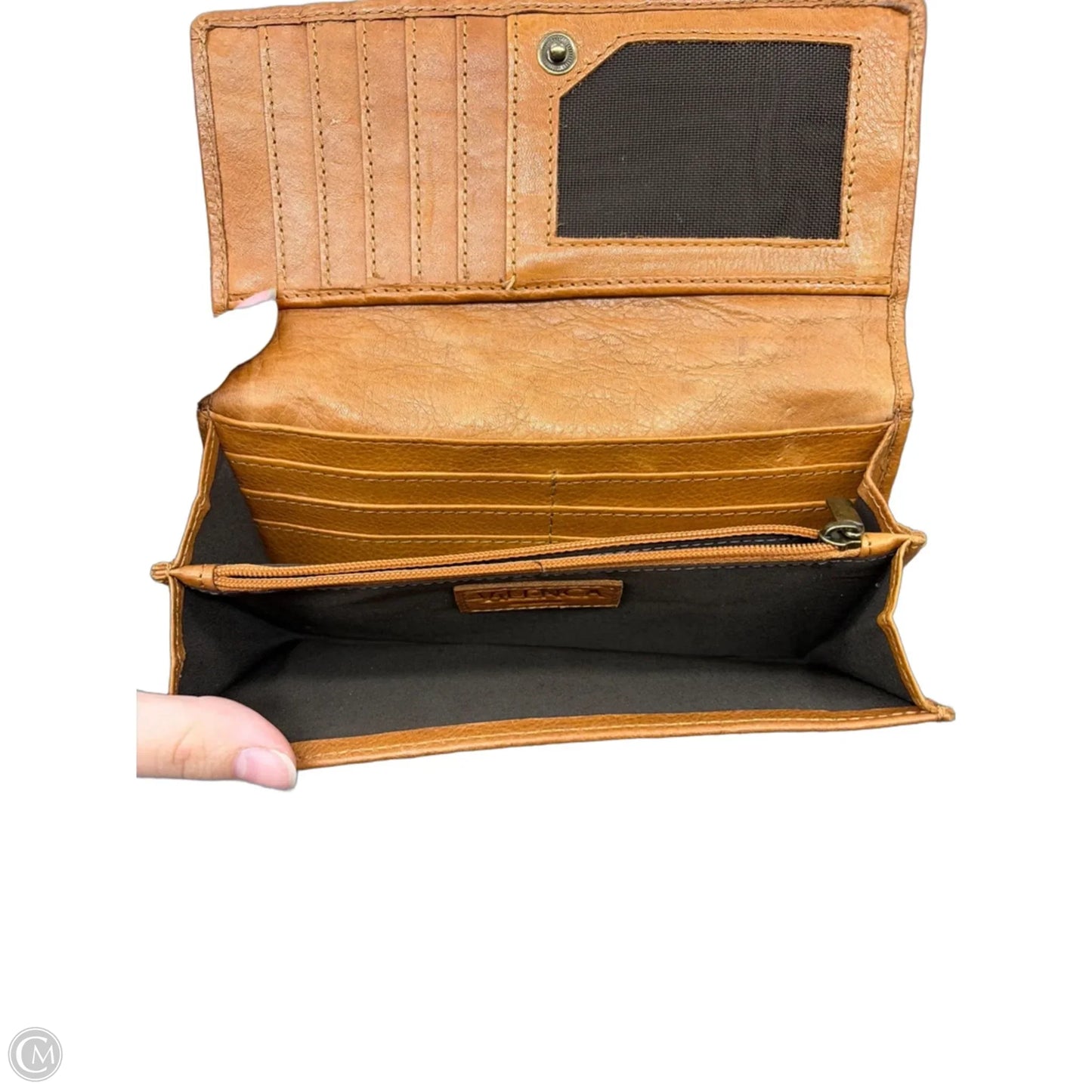 Wallet Leather By Clothes Mentor, Size: Medium