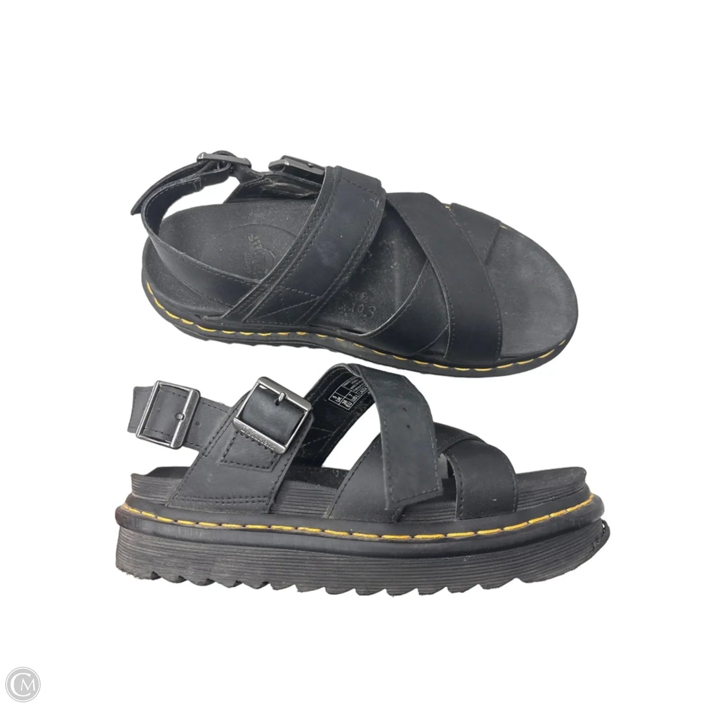 Sandals Flats By Dr Martens In Black, Size: