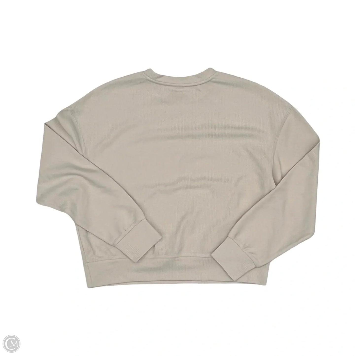 Athletic Top Long Sleeve Crewneck By Clothes Mentor In Tan, Size: S