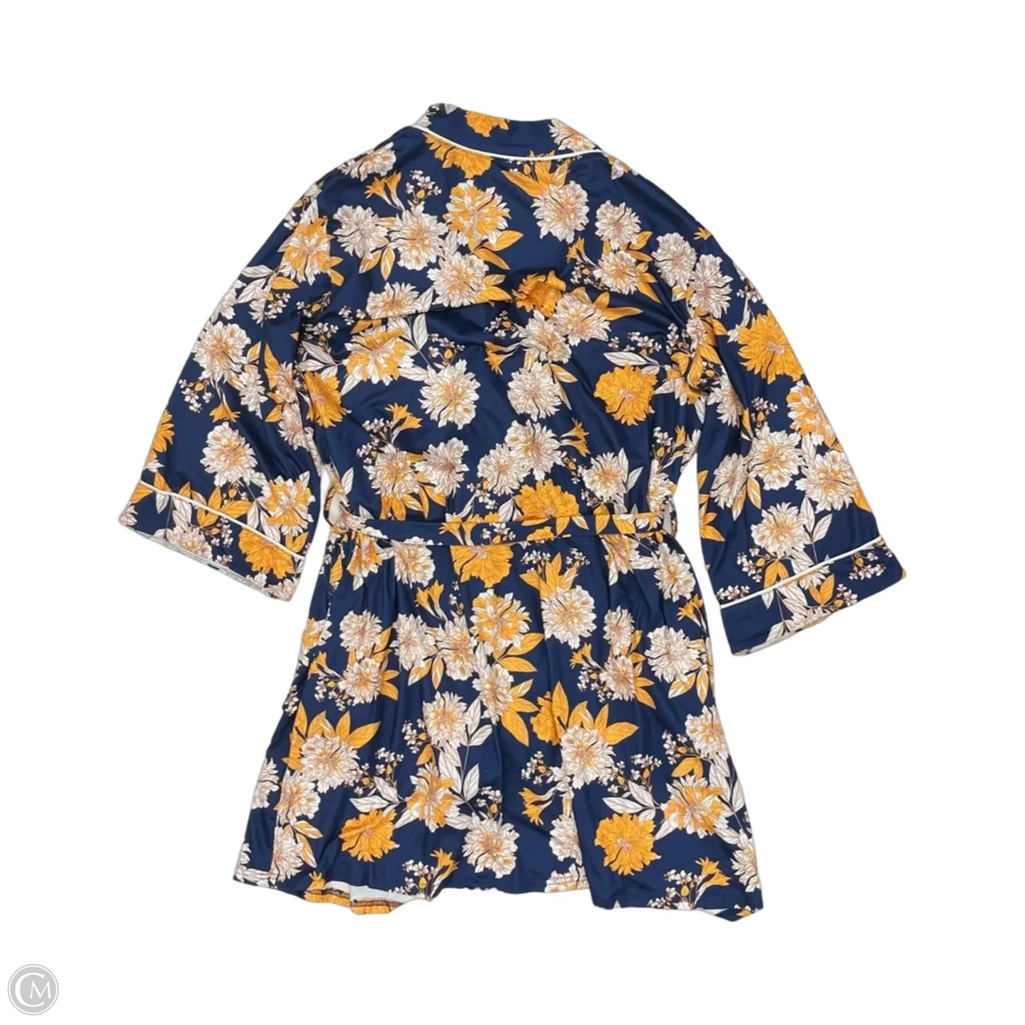 Robe By Ekouaer In Blue & Yellow, Size: L