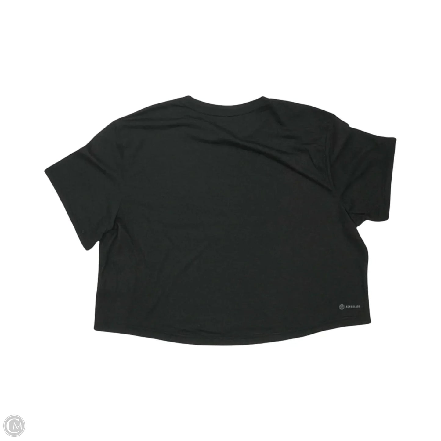 Athletic Top Short Sleeve By Adidas In Black, Size: Xl