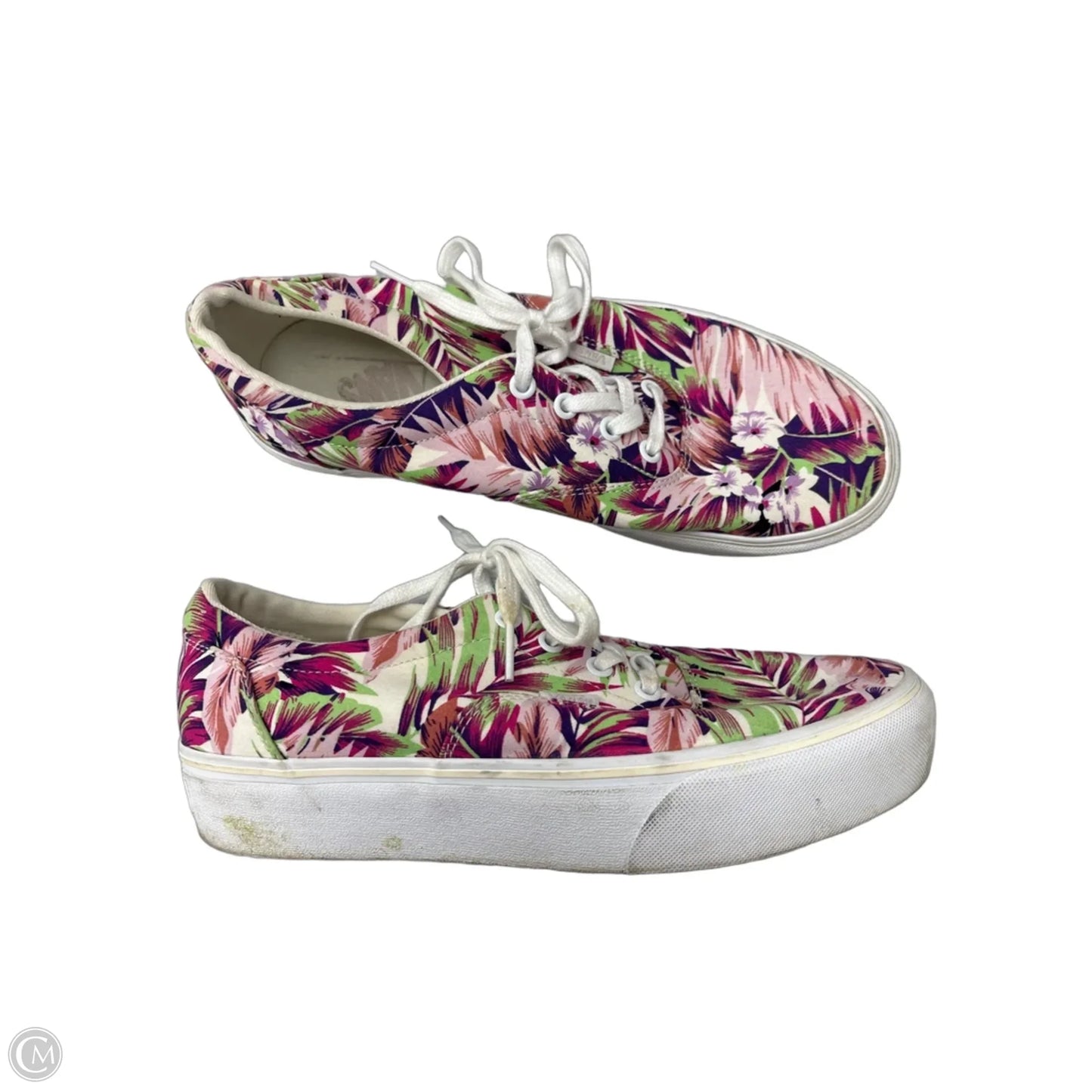 Shoes Sneakers By Vans In Green & Purple, Size: 9.5