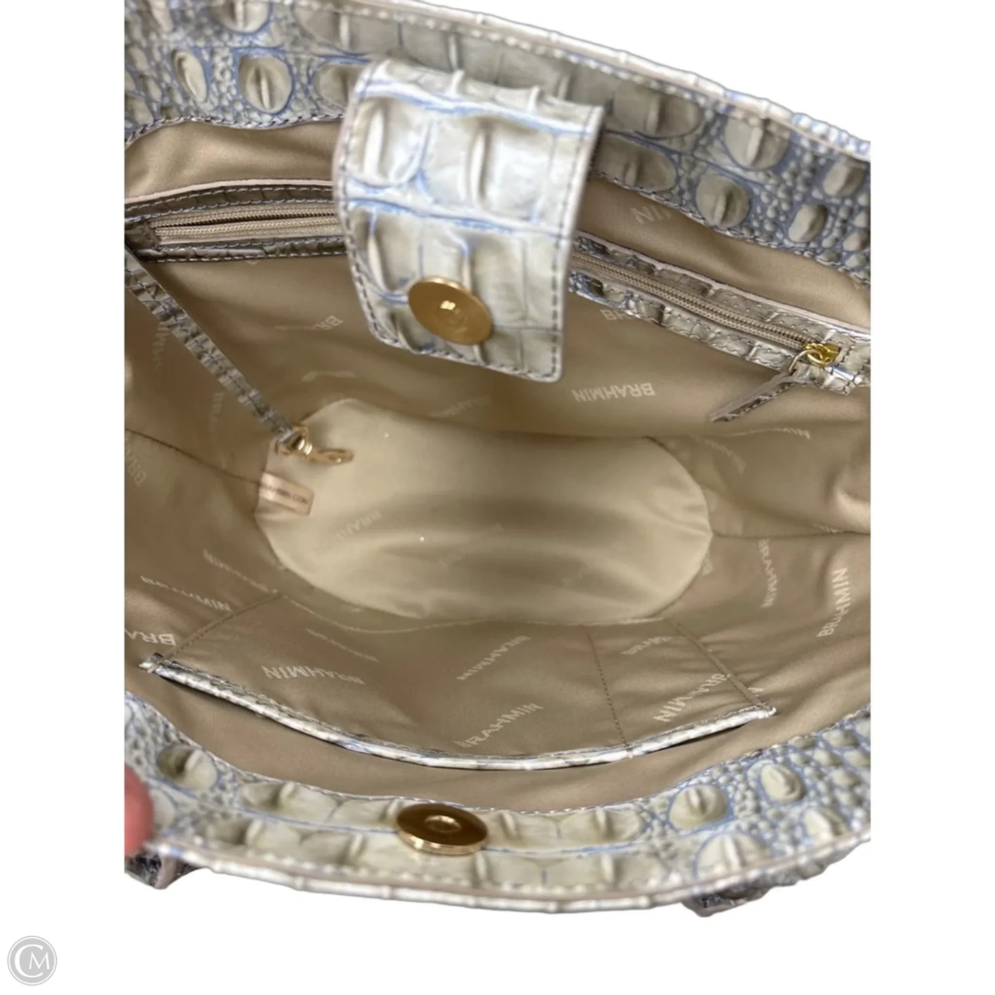 Handbag Designer By Brahmin, Size: Medium