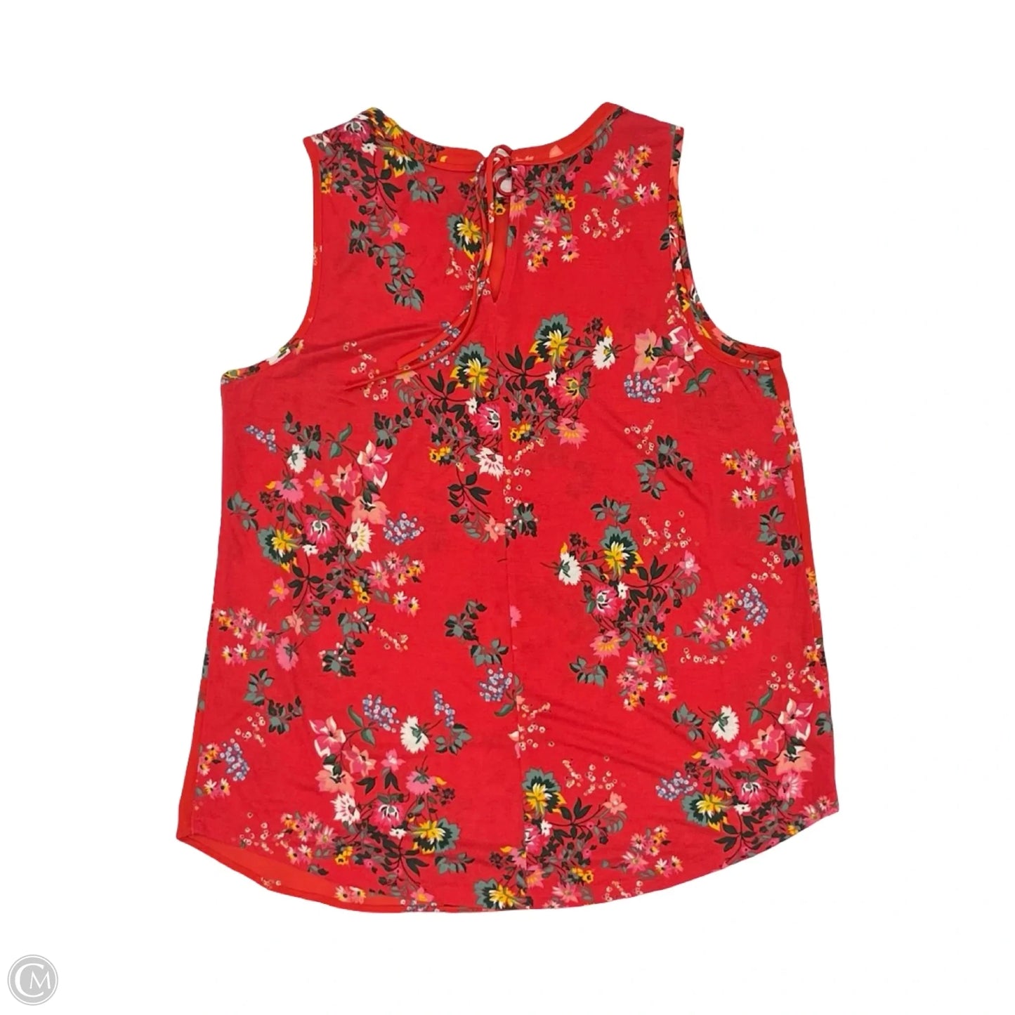 Blouse Sleeveless By Loft In Red, Size: S