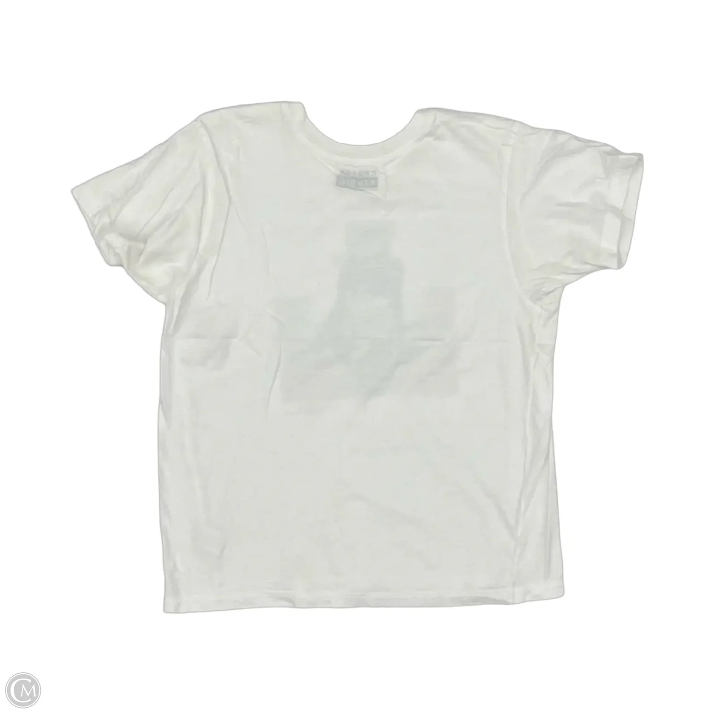 Top Short Sleeve By Clothes Mentor In White, Size: L