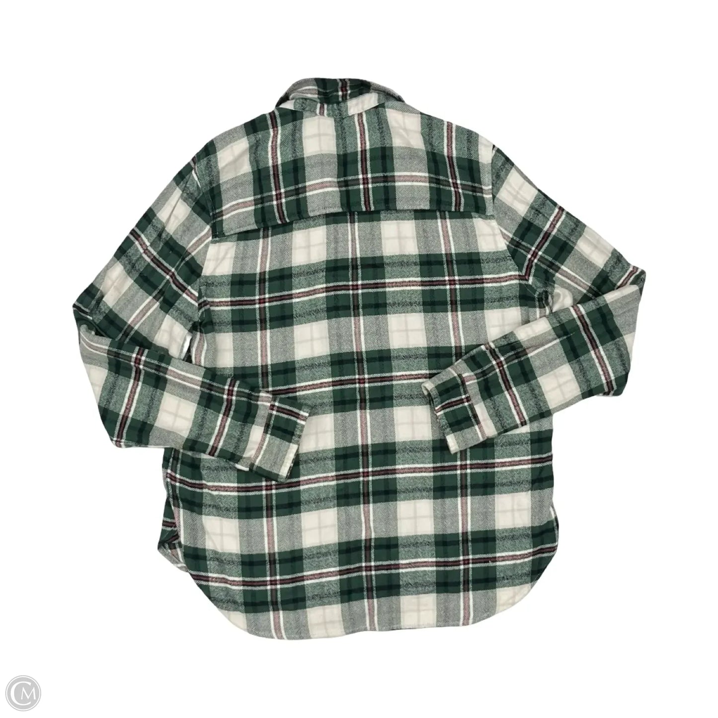 Top Long Sleeve By American Eagle In Green, Size: Xl