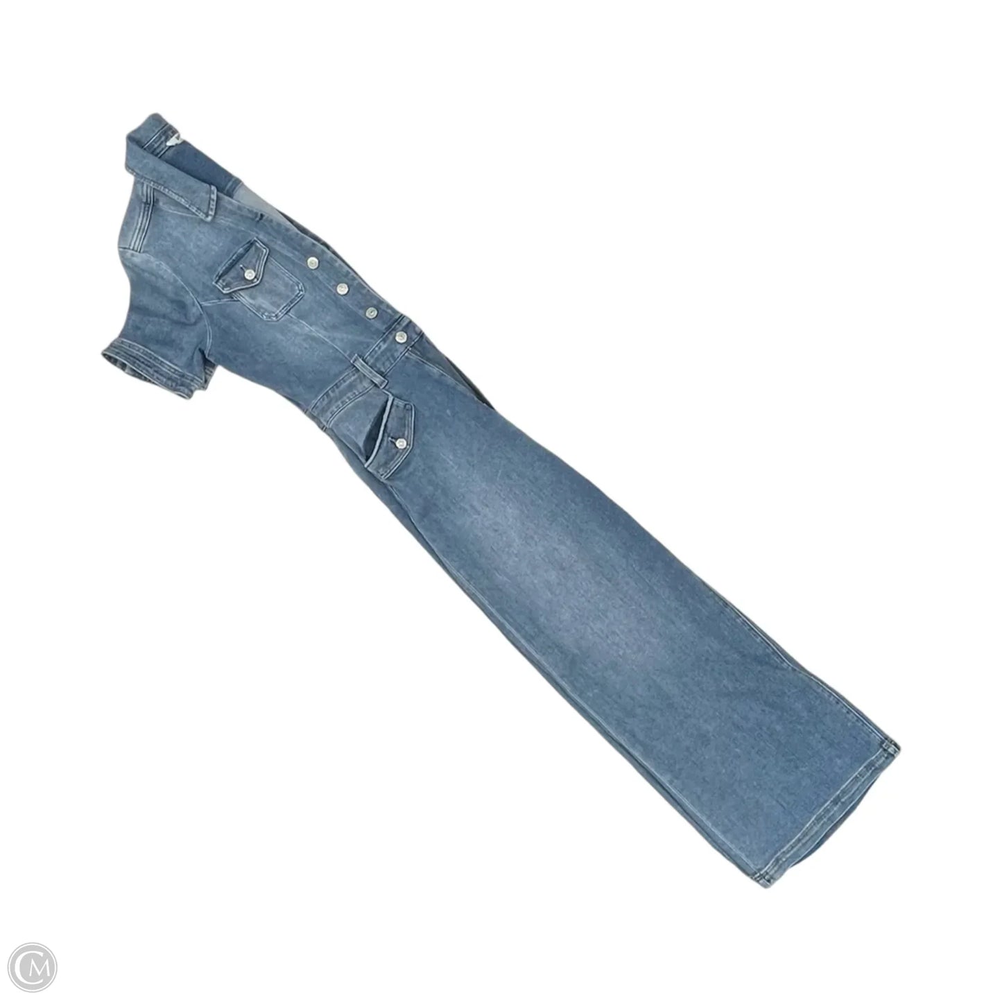 Jumpsuit By Paige In Blue Denim, Size: 8