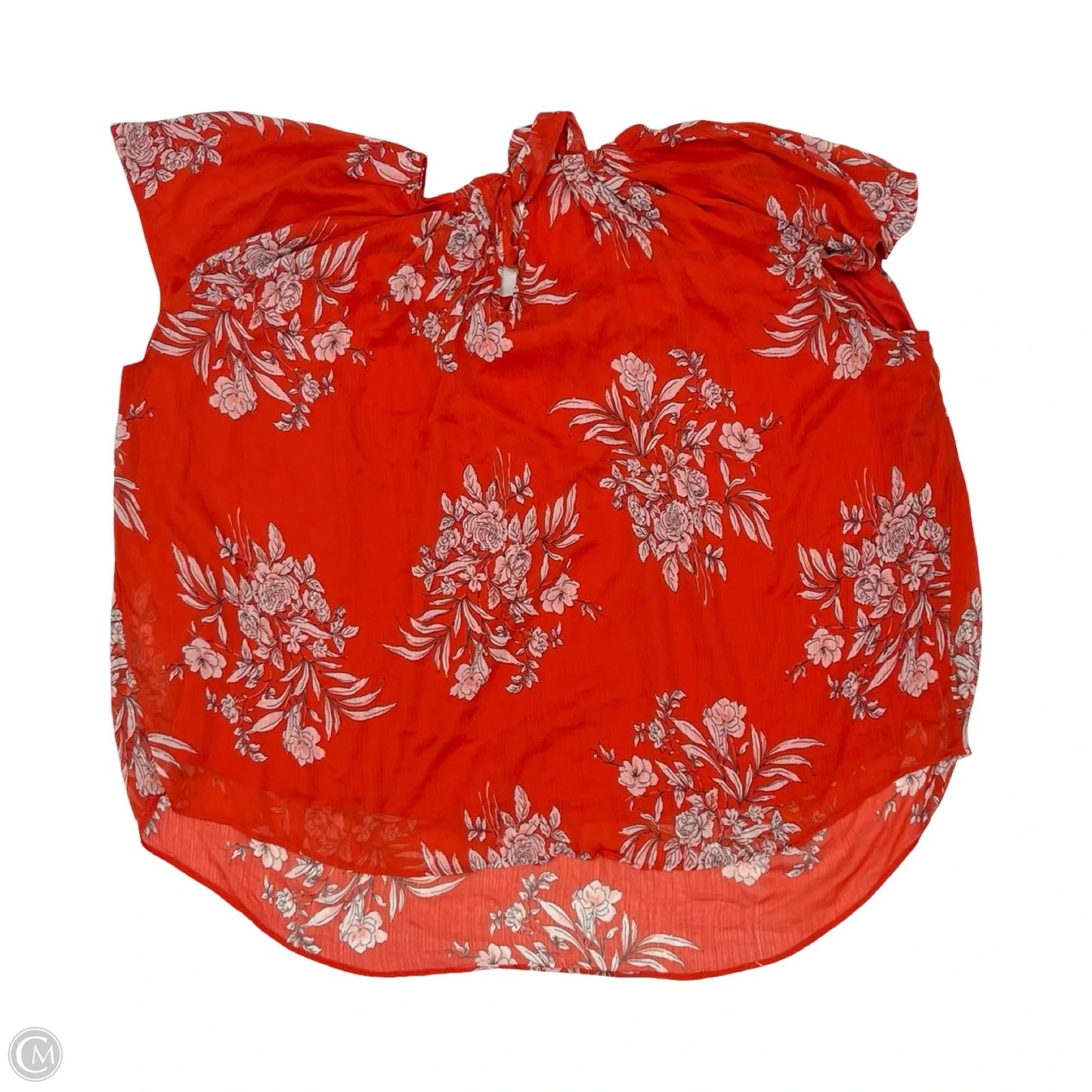 Blouse Short Sleeve By Lc Lauren Conrad In Orange, Size: 4x