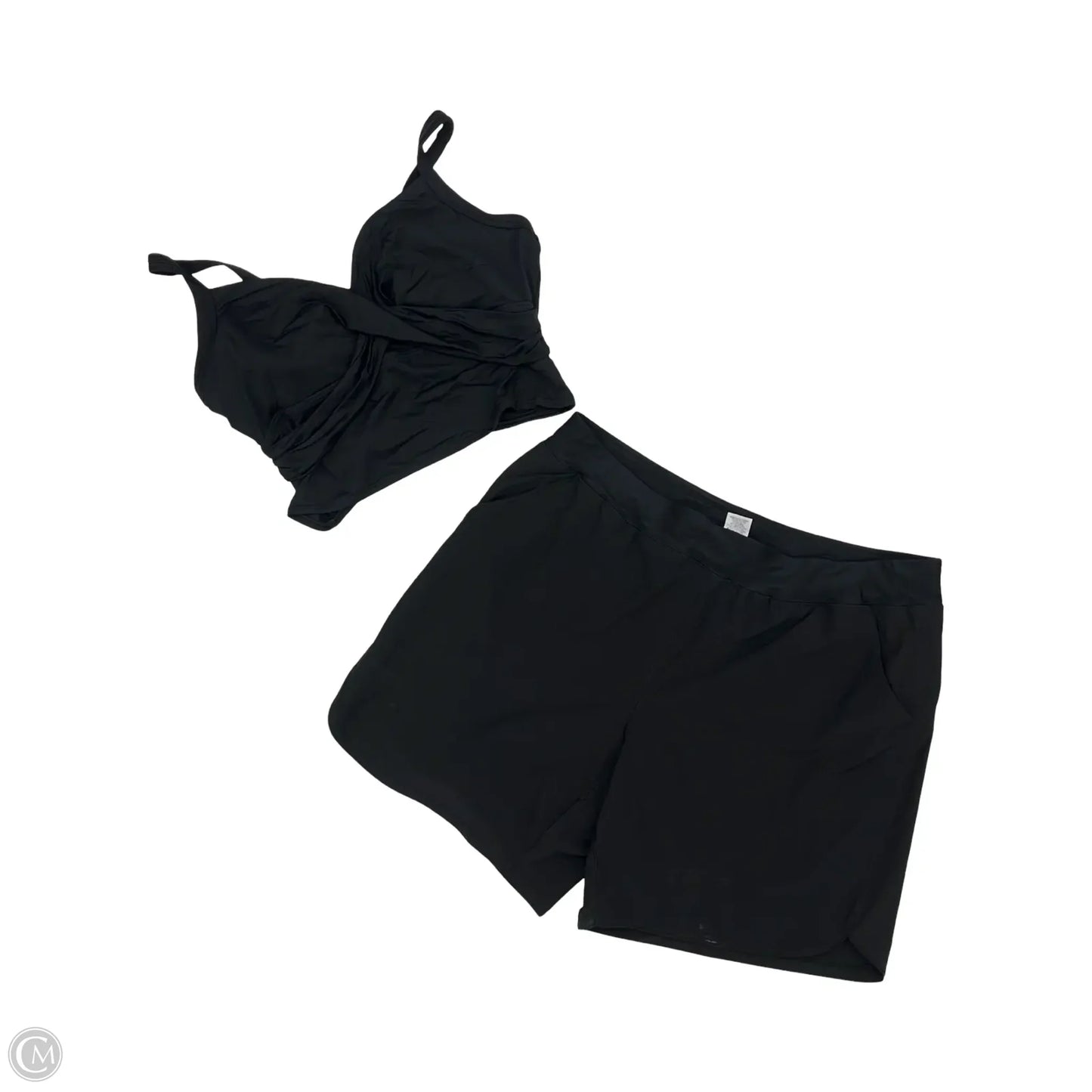 Swimsuit 2pc By Lands End In Black, Size: 3x