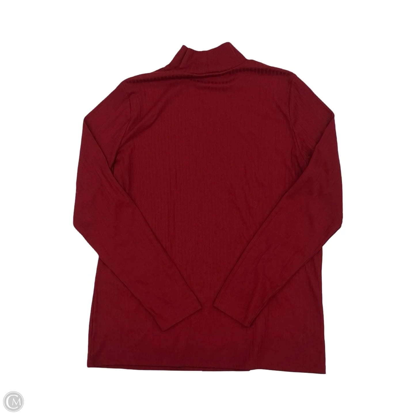 Top Long Sleeve By Lands End In Red, Size: L
