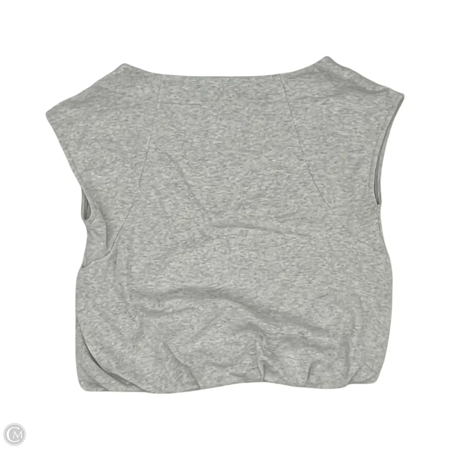 Top Short Sleeve By Loft In Grey, Size: M