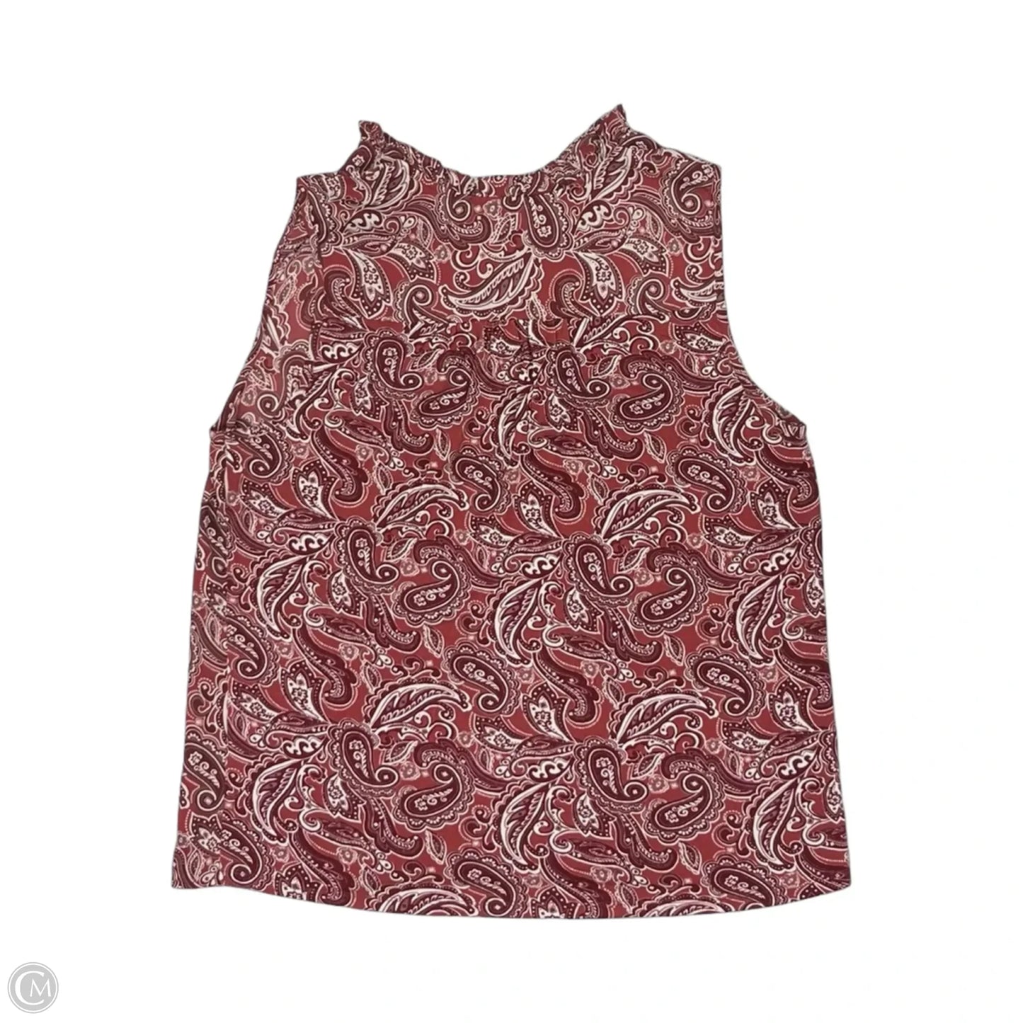 Blouse Sleeveless By Market & Spruce In Maroon, Size: L