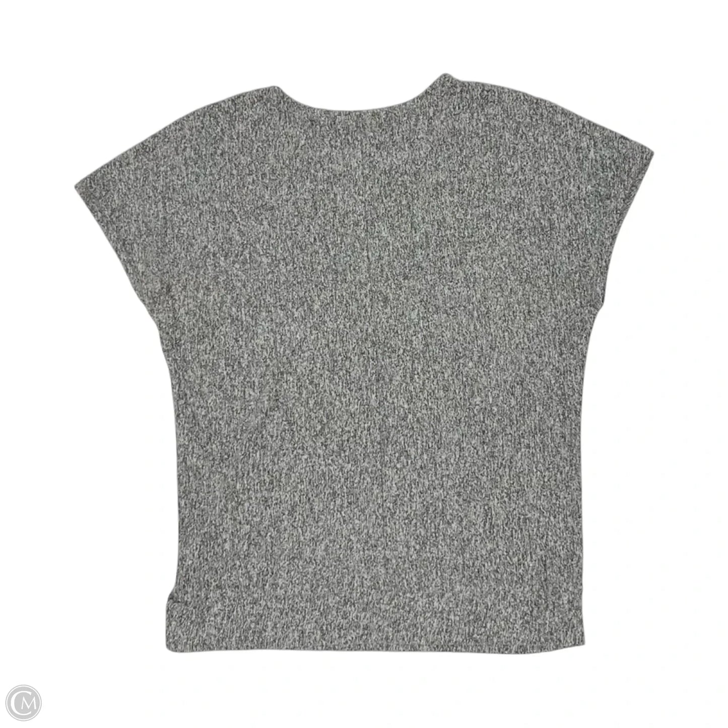Top Short Sleeve By Premise In Grey, Size: L