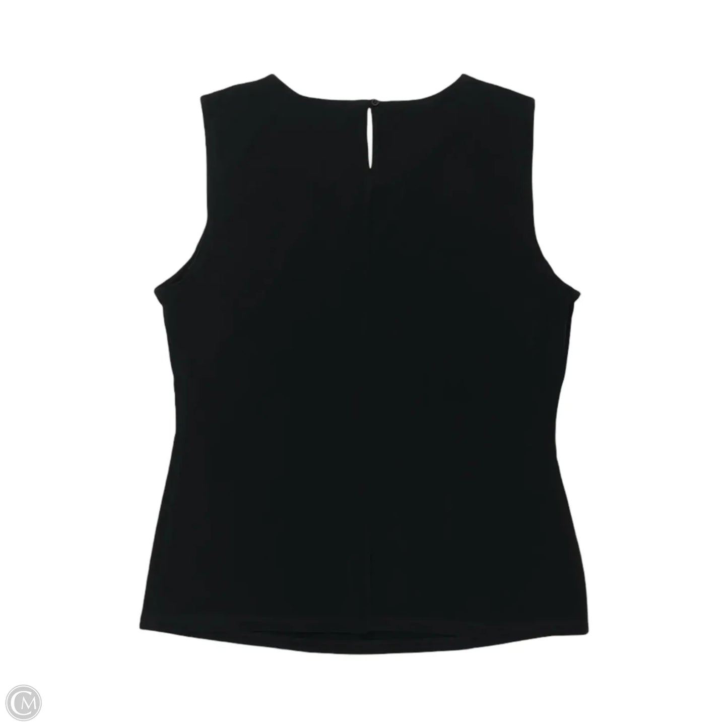 Blouse Sleeveless By Calvin Klein In Black, Size: M