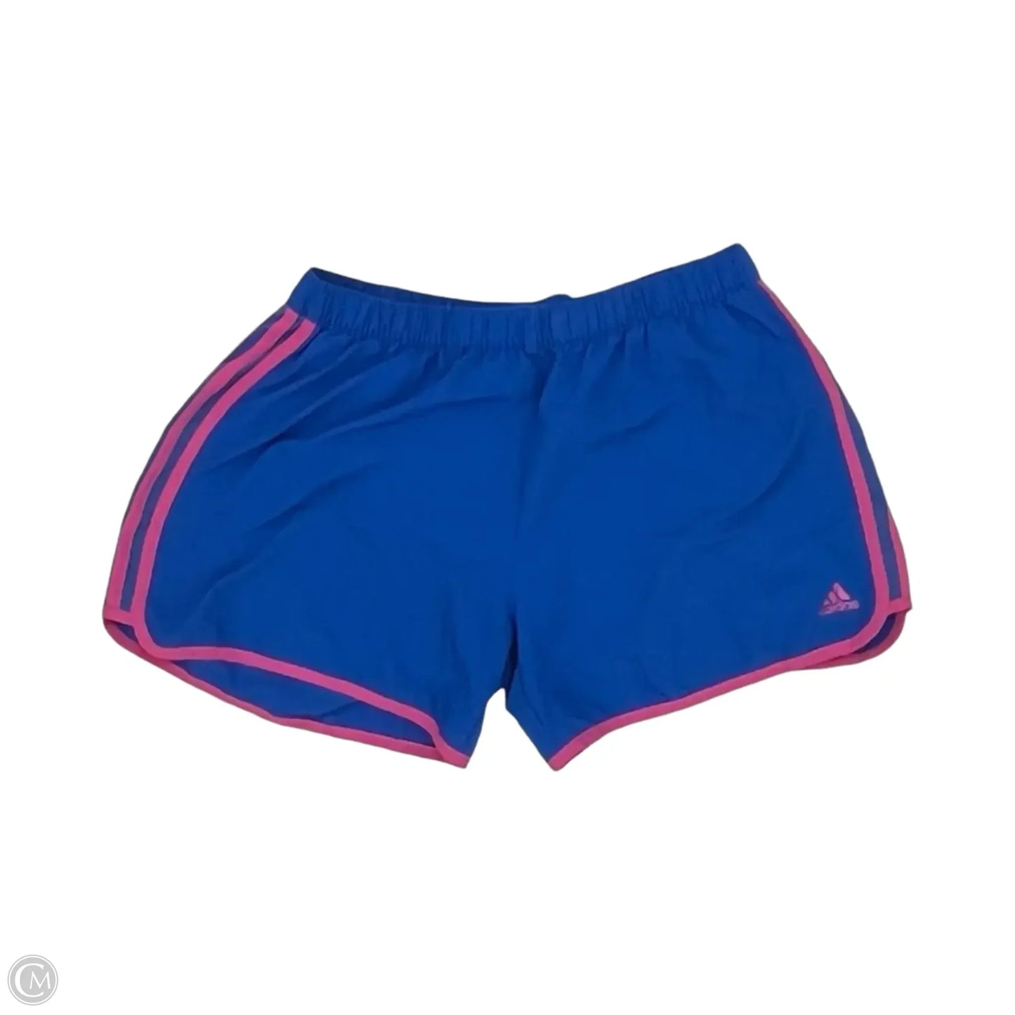 Athletic Shorts By Adidas In Blue & Pink, Size: L