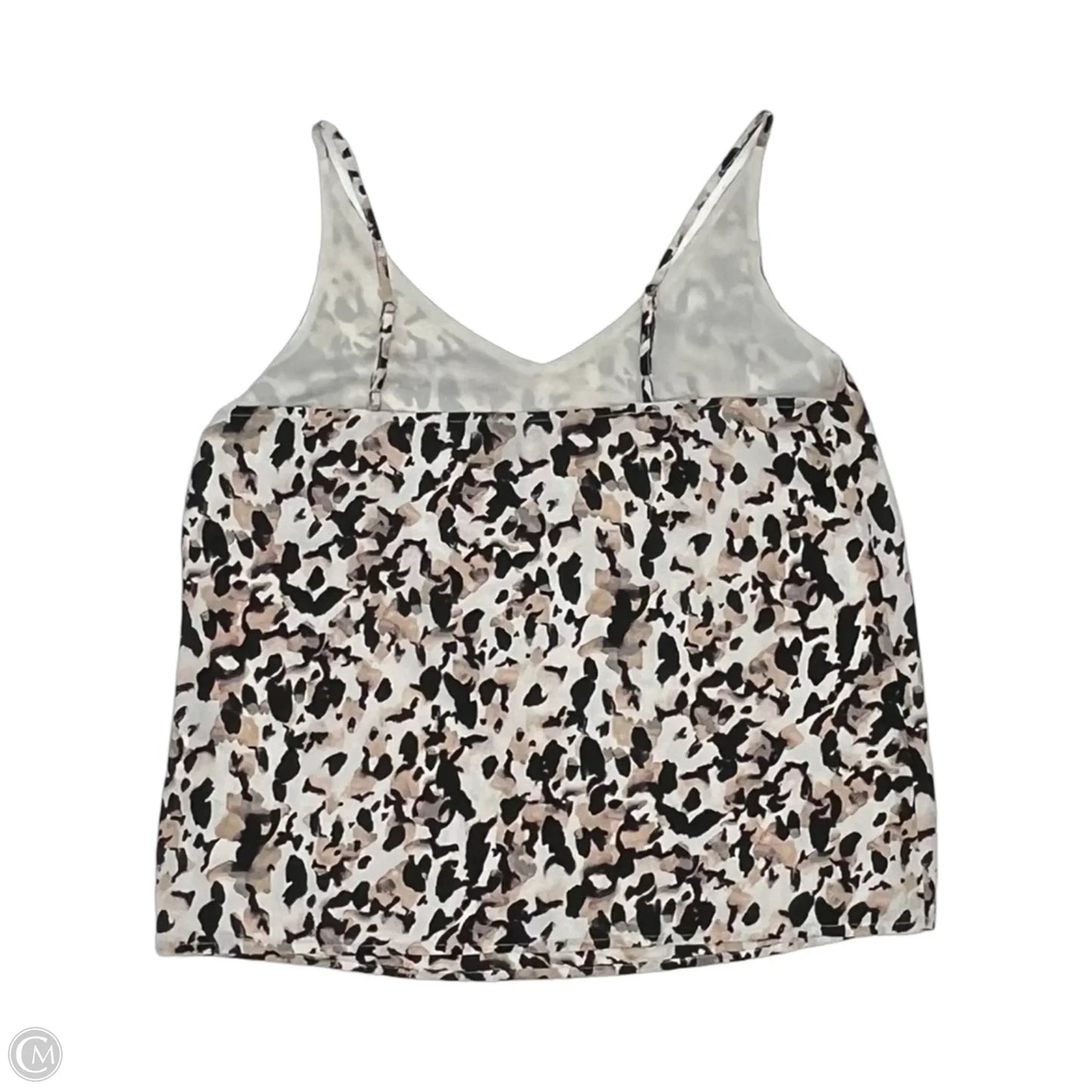 Blouse Sleeveless By Banana Republic In Black & Tan, Size: M