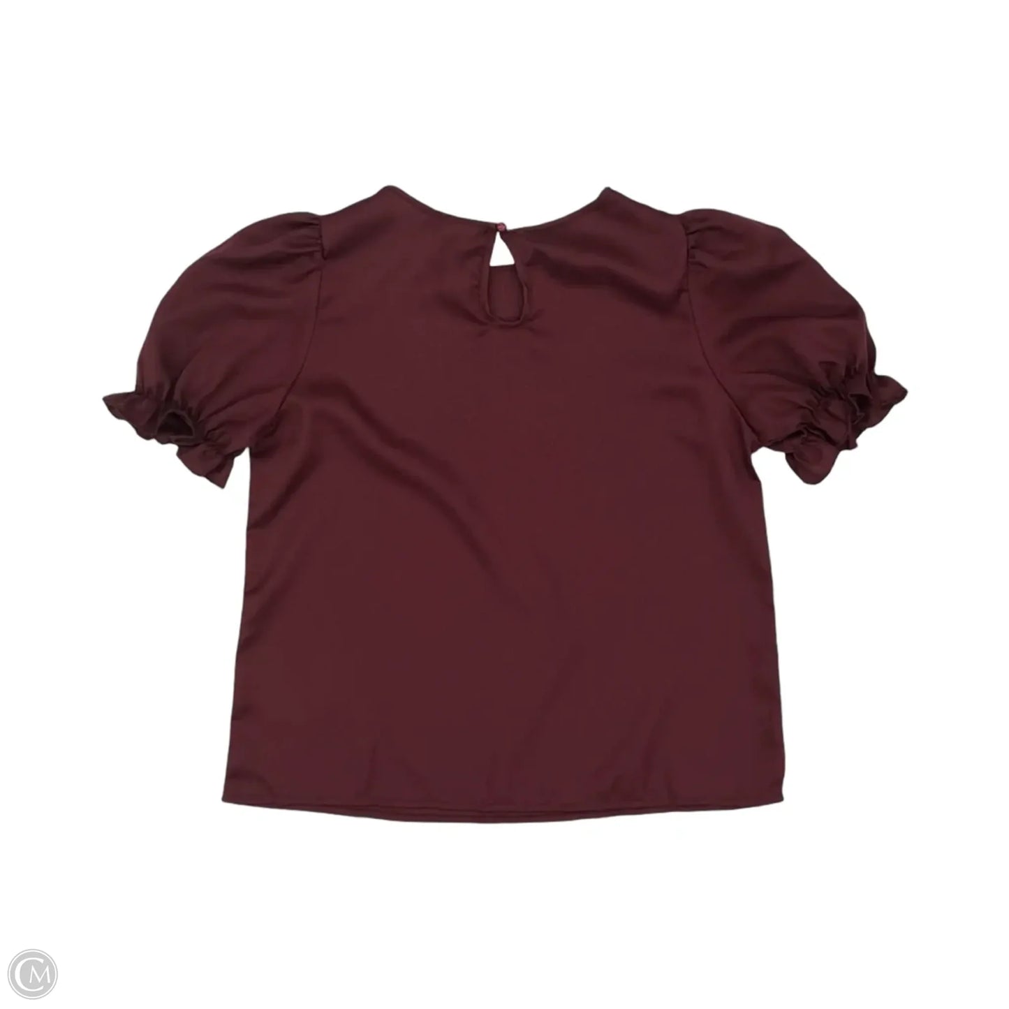 Blouse Short Sleeve By Shein In Blue, Size: Xs
