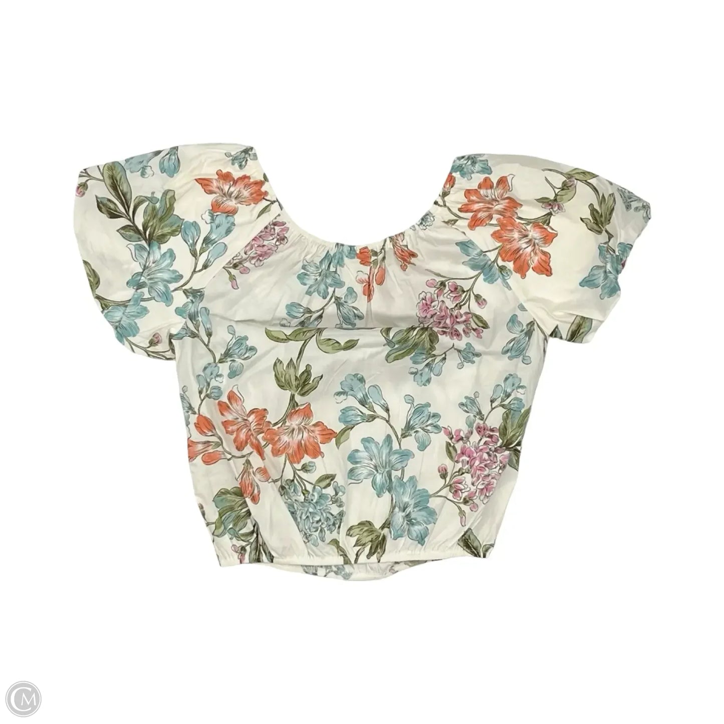 Blouse Short Sleeve By Enfocus In Floral Print, Size: S