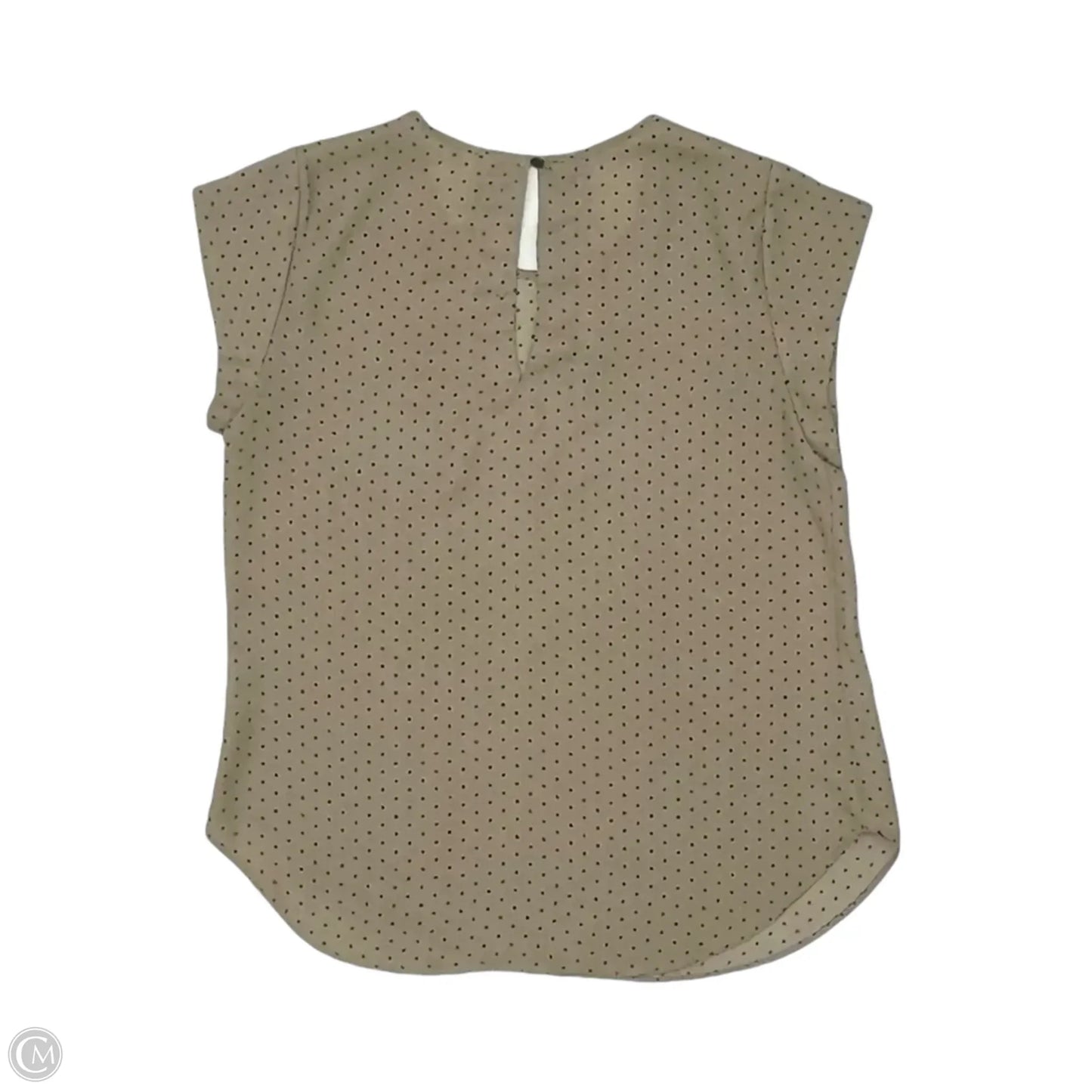 Blouse Short Sleeve By Lily White In Tan, Size: S