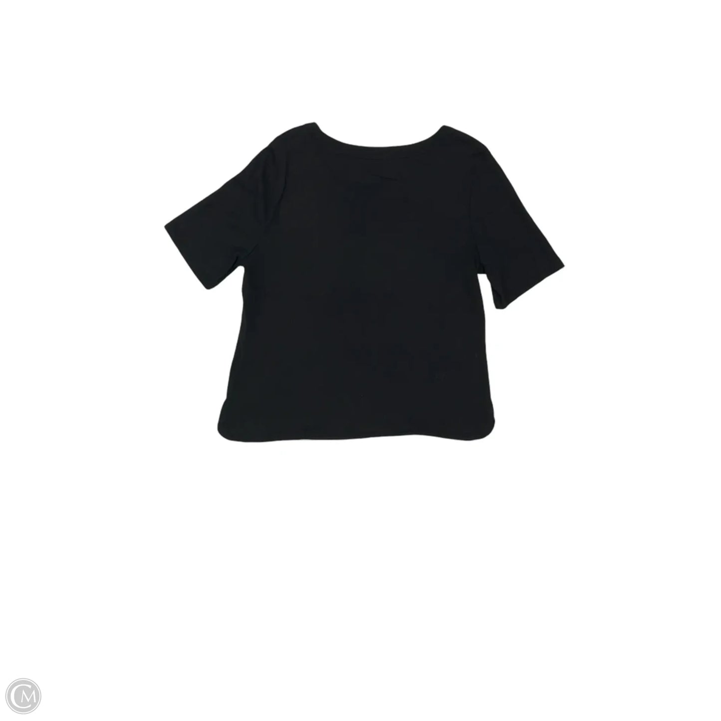 Top Short Sleeve By Talbots In Black, Size: Xlp