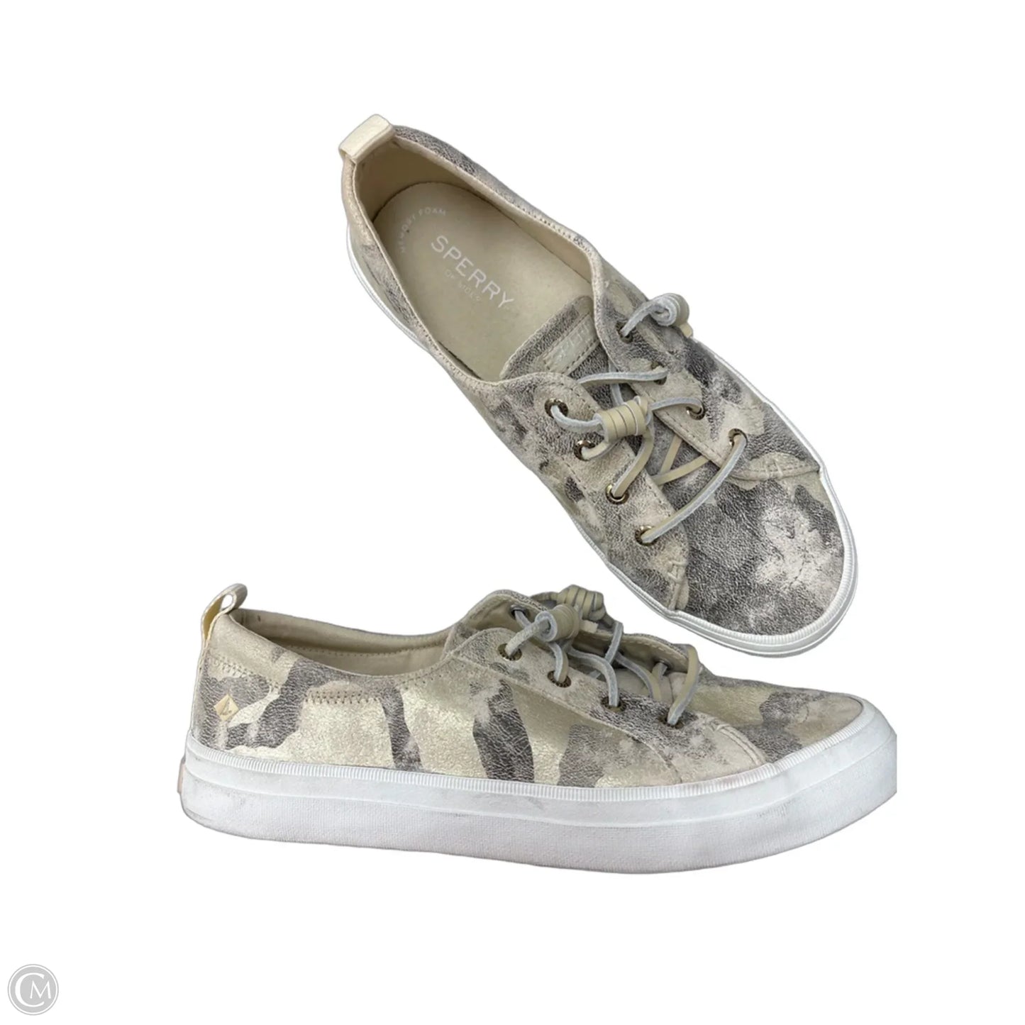 Shoes Sneakers By Sperry In Cream, Size: 8.5