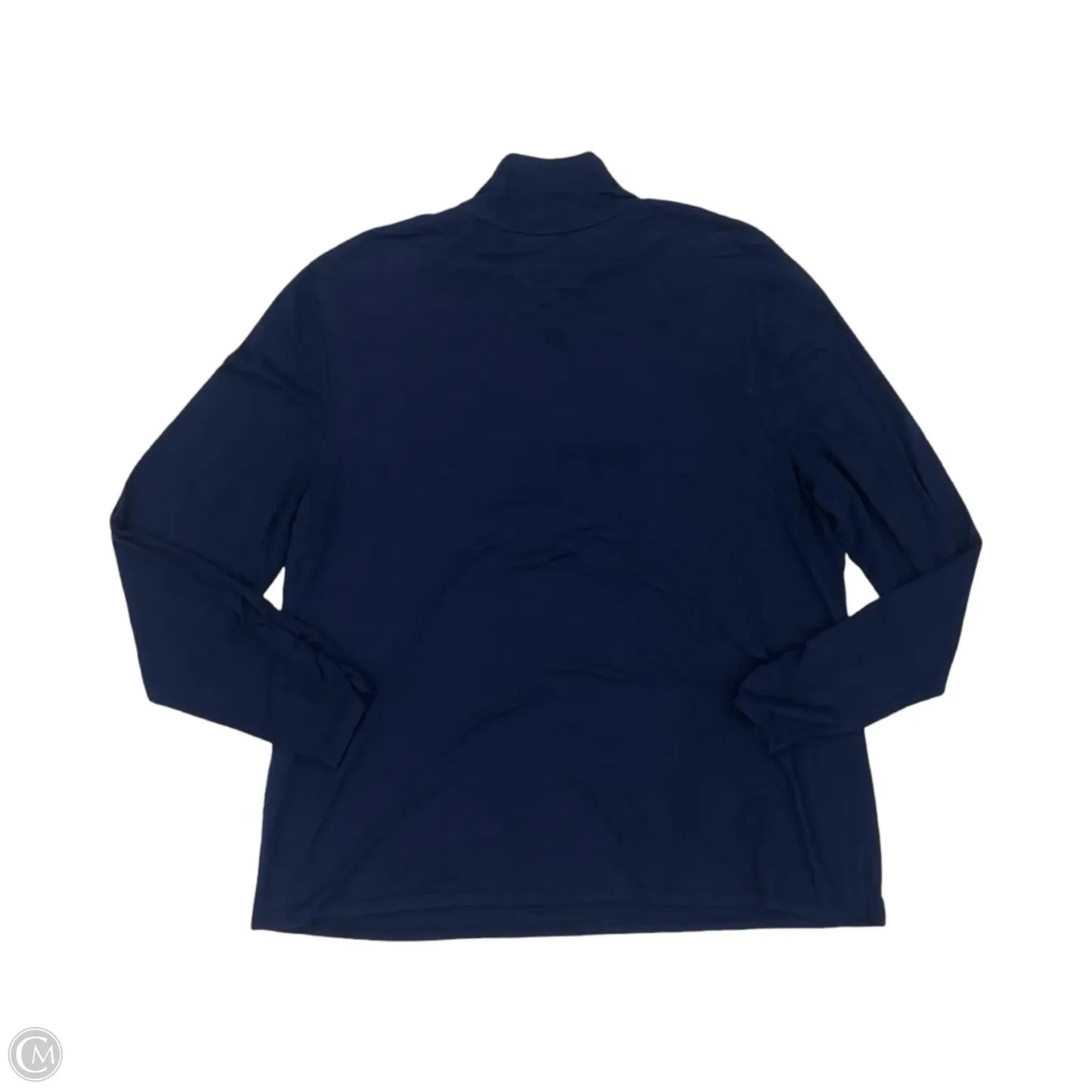 Top Long Sleeve By Chicos In Navy, Size: Xlp